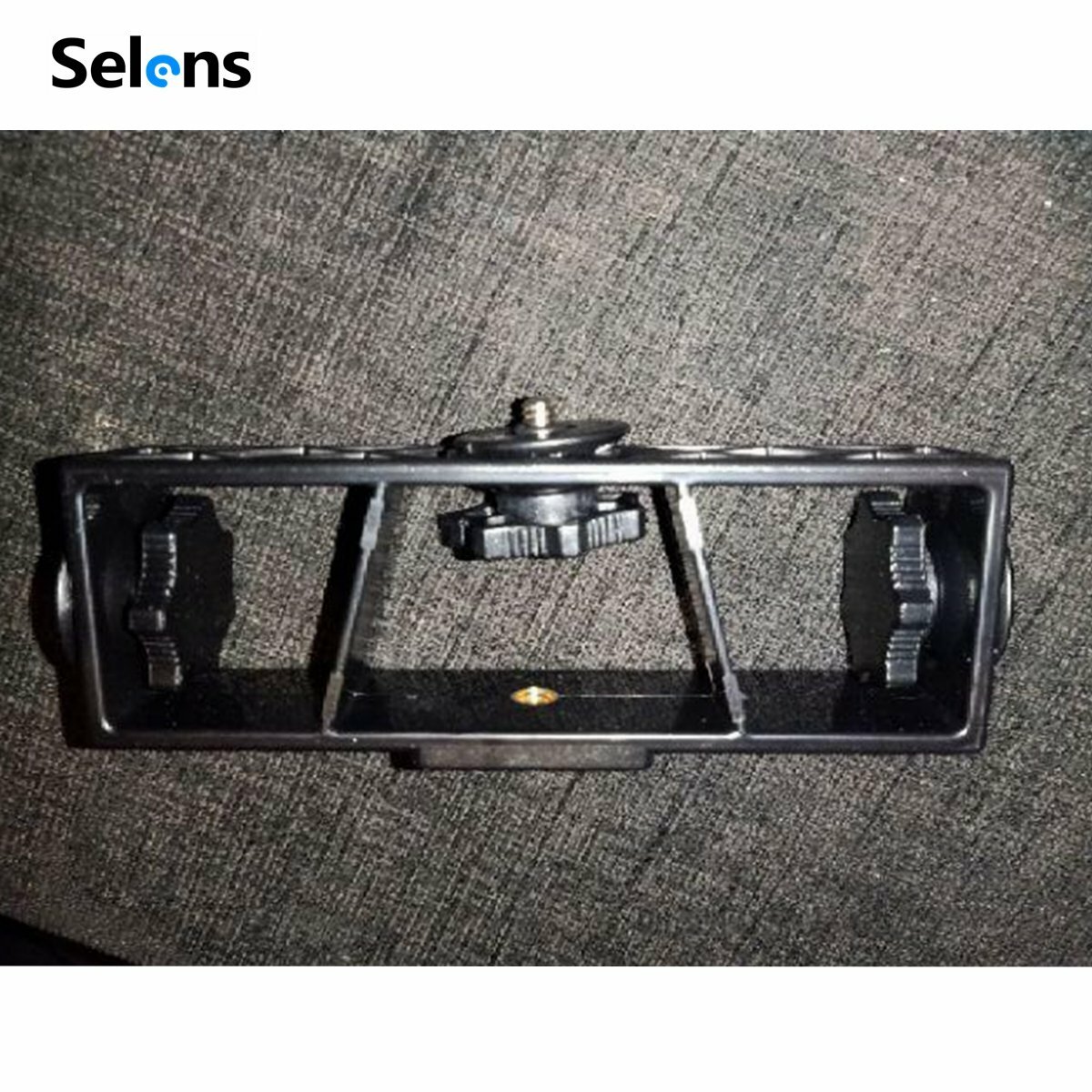 Screw Triple Tripod Stand Holder Mount Bracket Adapter for Phone Camera Makeup