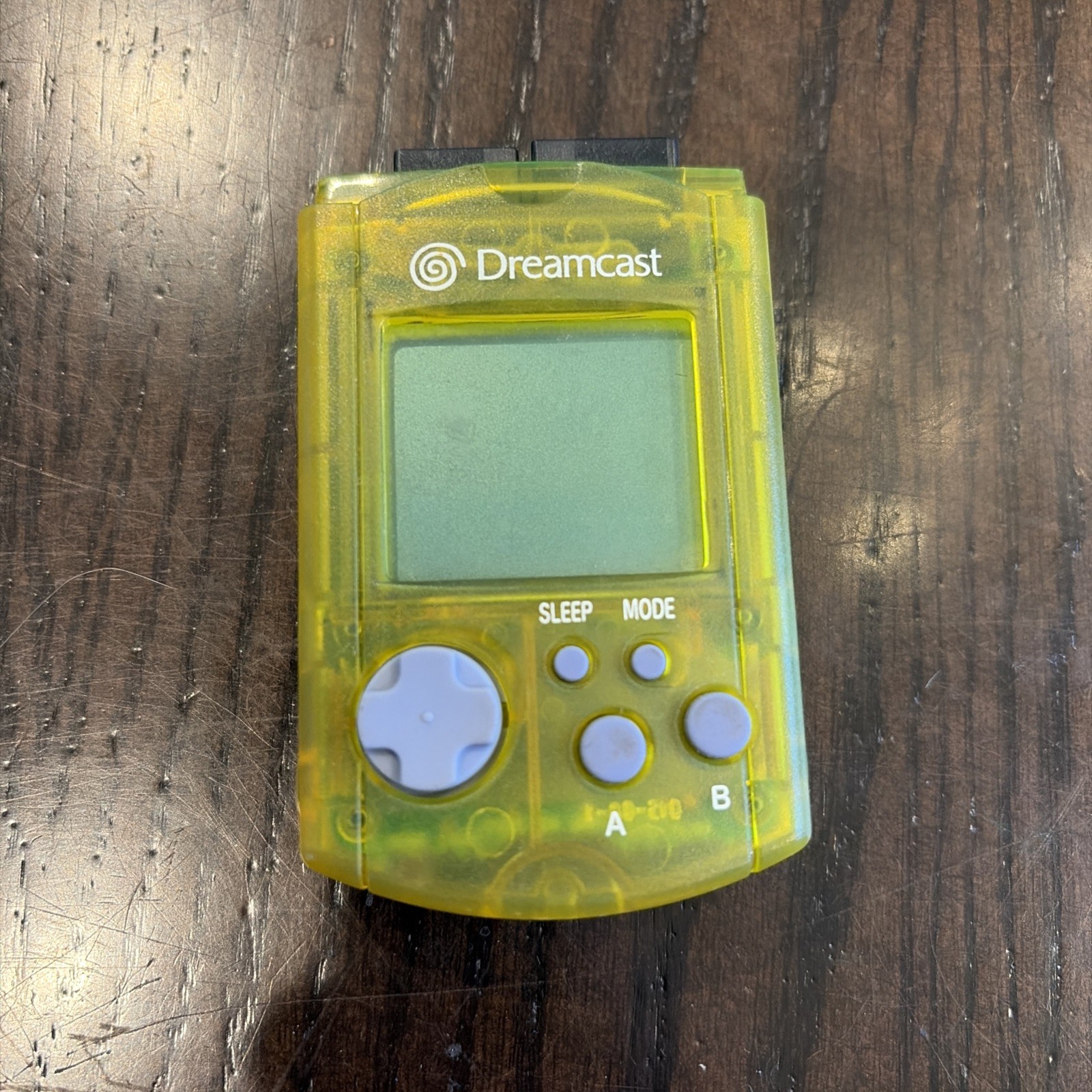 Official Sega Dreamcast Yellow VMU Visual Memory Card HKT-7000