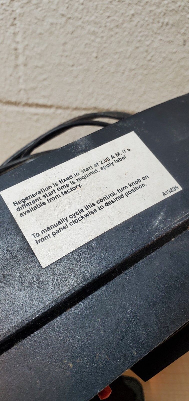 Pentair 5600 Softner Head For Parts