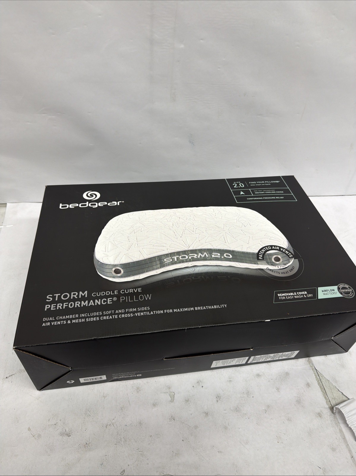 BedGear Storm Cuddle Curve 2.0 Performance Memory Foam Sleep Pillow