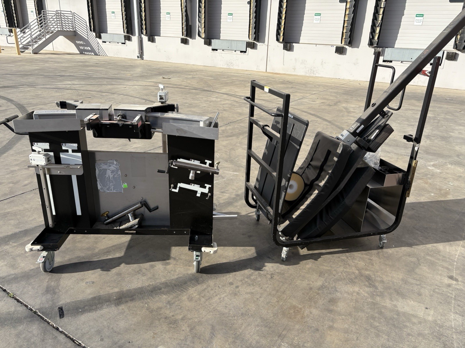 Mizuho OSI Orthopedic Traction Carts With Accessories and Boots