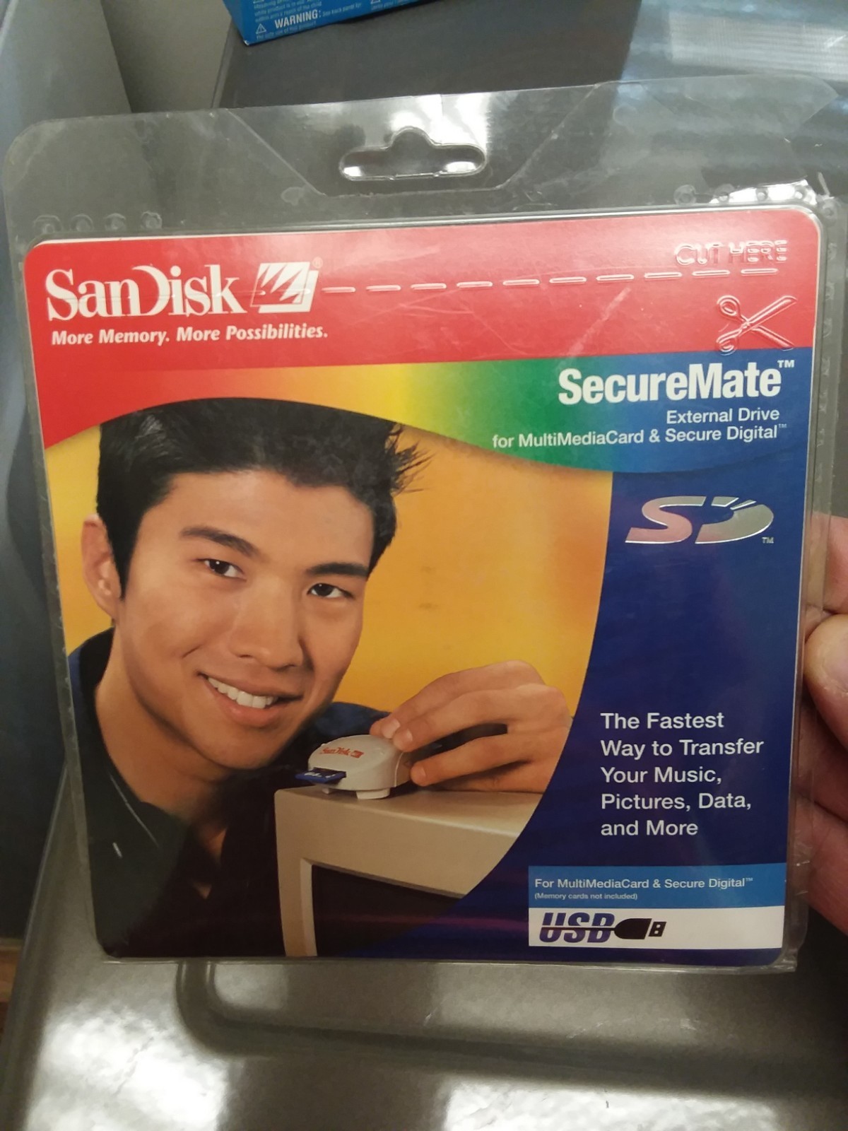 SanDisk SecureMate External Drive For Multi Media Card & Secure Digital NEW