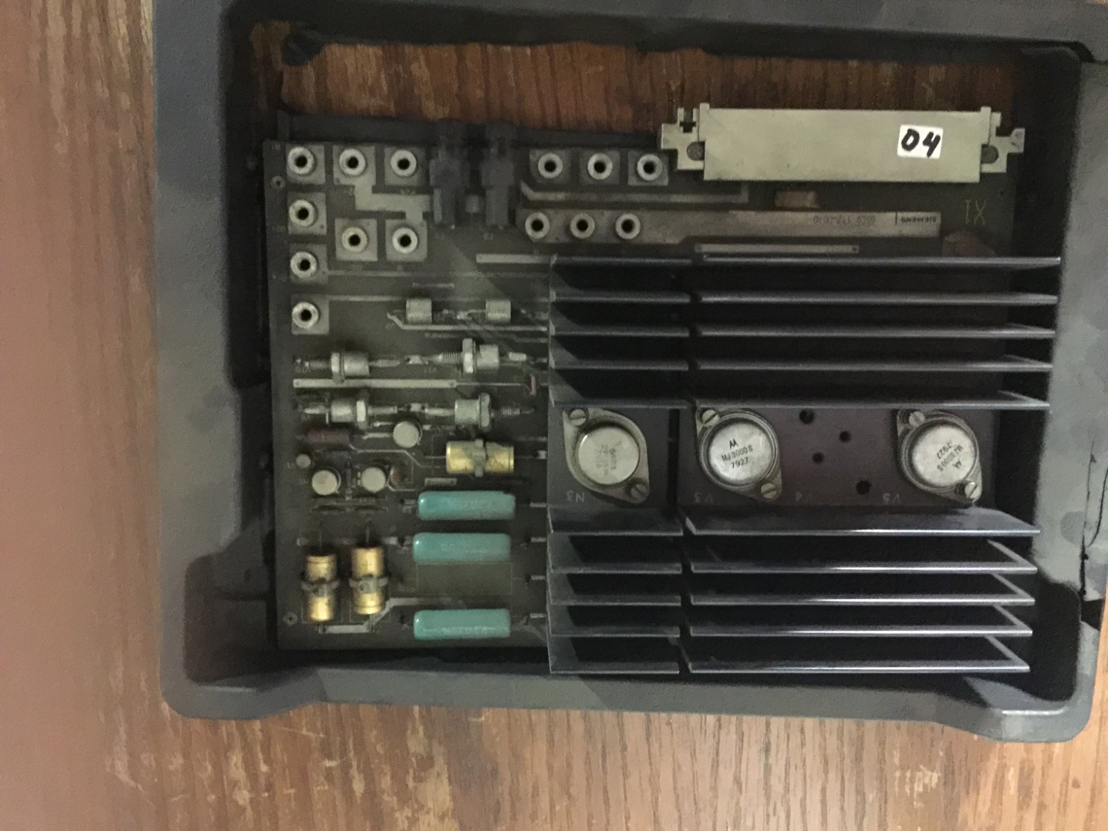 SIEMENS PLC BOARD W/ MULTIPLE COMPONENTS 6SC91320BA0