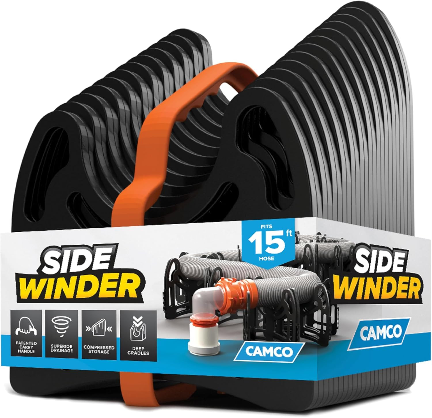 Sidewinder 15-Ft RV Sewer Hose Support Secure RV Sewer Hose (43043)