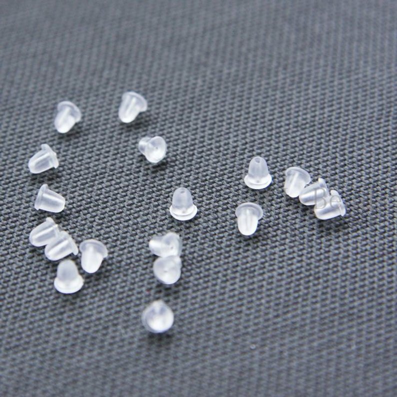 200 Pieces Rubber Earnut Backings 5.8mm (CW-3561C-I-543)
