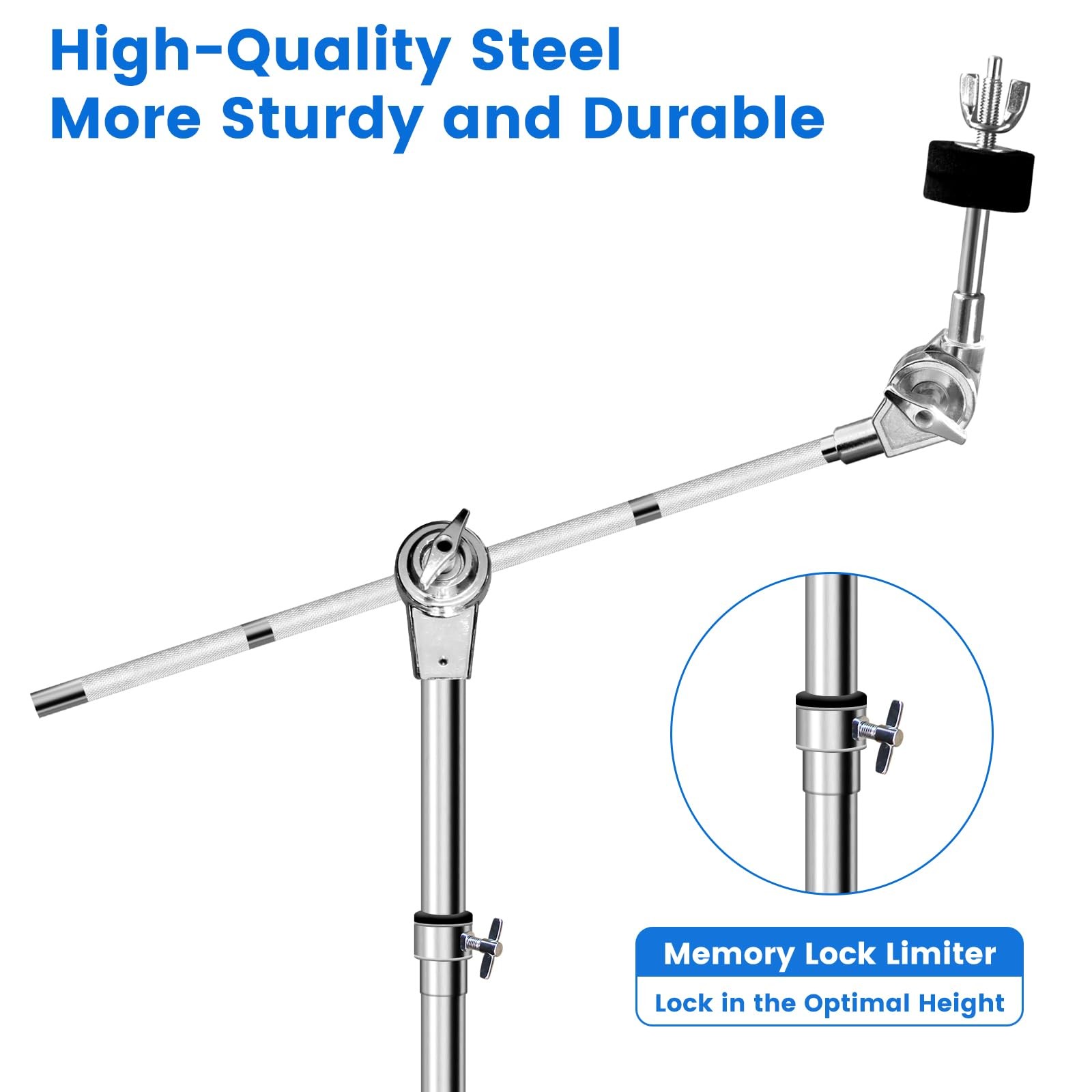 Cymbal Stand, Adjustable Cymbal Stand for Drum Hardware Percussion Mount Hold...