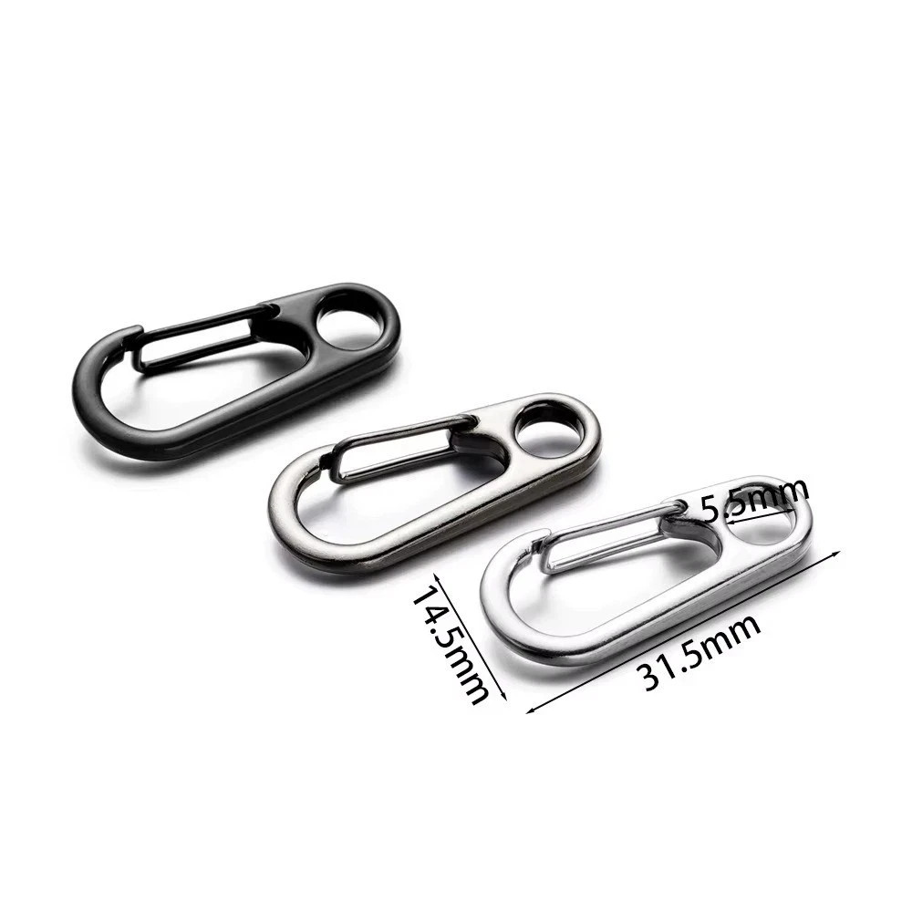 10 Pcs Mini Heavy Carabiner Snap Hook Clip Aluminum Outdoor Camping Key Chain US