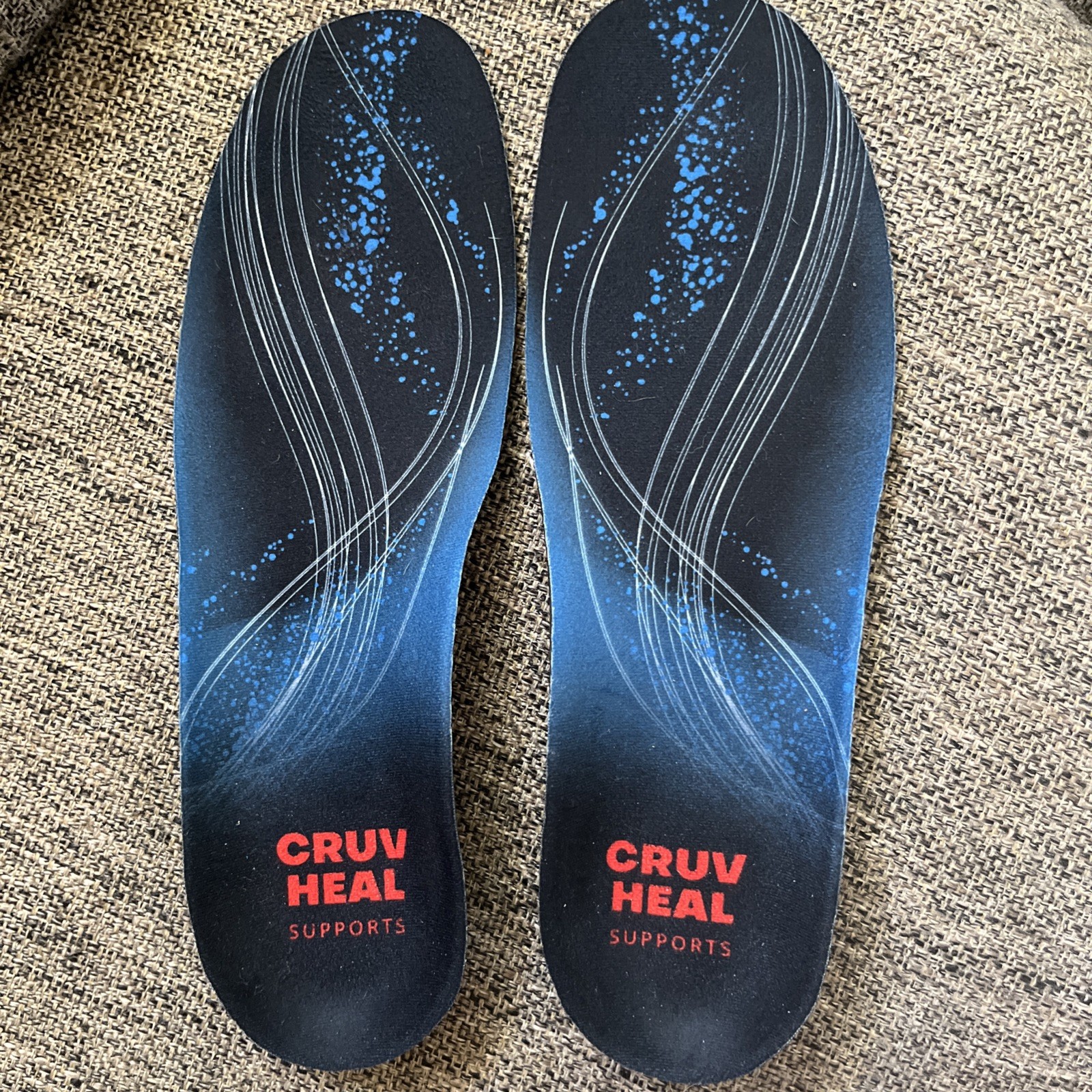 Cruv Heal Professional Strong  Support Orthotic Insoles  Adult Med feet active