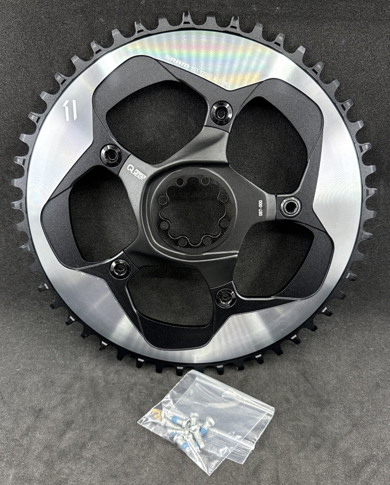 SRAM 50-Tooth X-Sync 11-speed Chainring with 8-Bolt Spider & Mounting Bolts