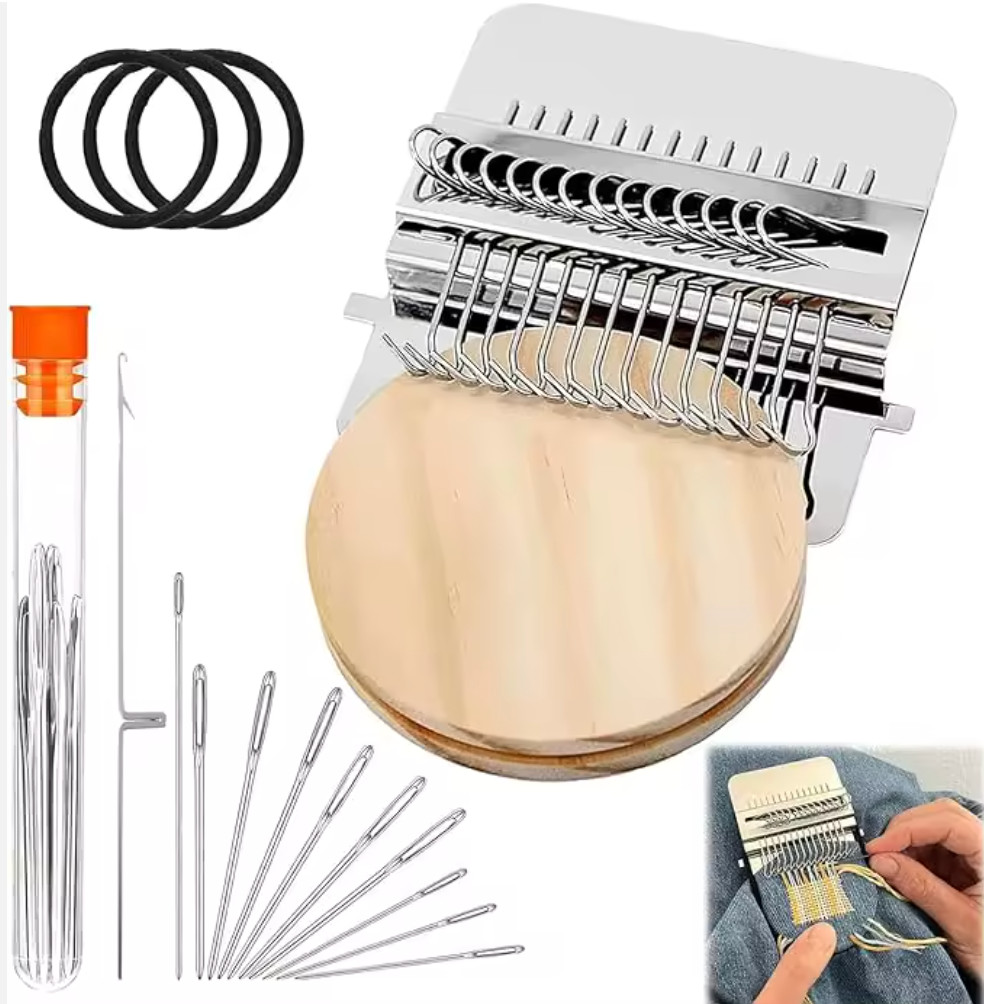 NEW Knit Patch Kit PatchMaker 2.0 – Portable Darning Loom for Clothes Repair