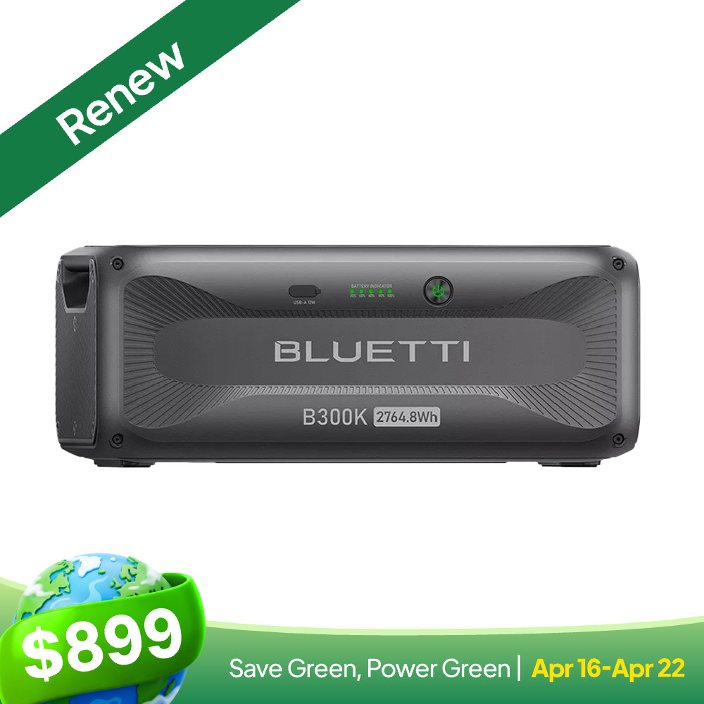 BLUETTI B300K 2764.8Wh Expansion Battery LiFePO₄ for Apex 300 Home Backup Renew