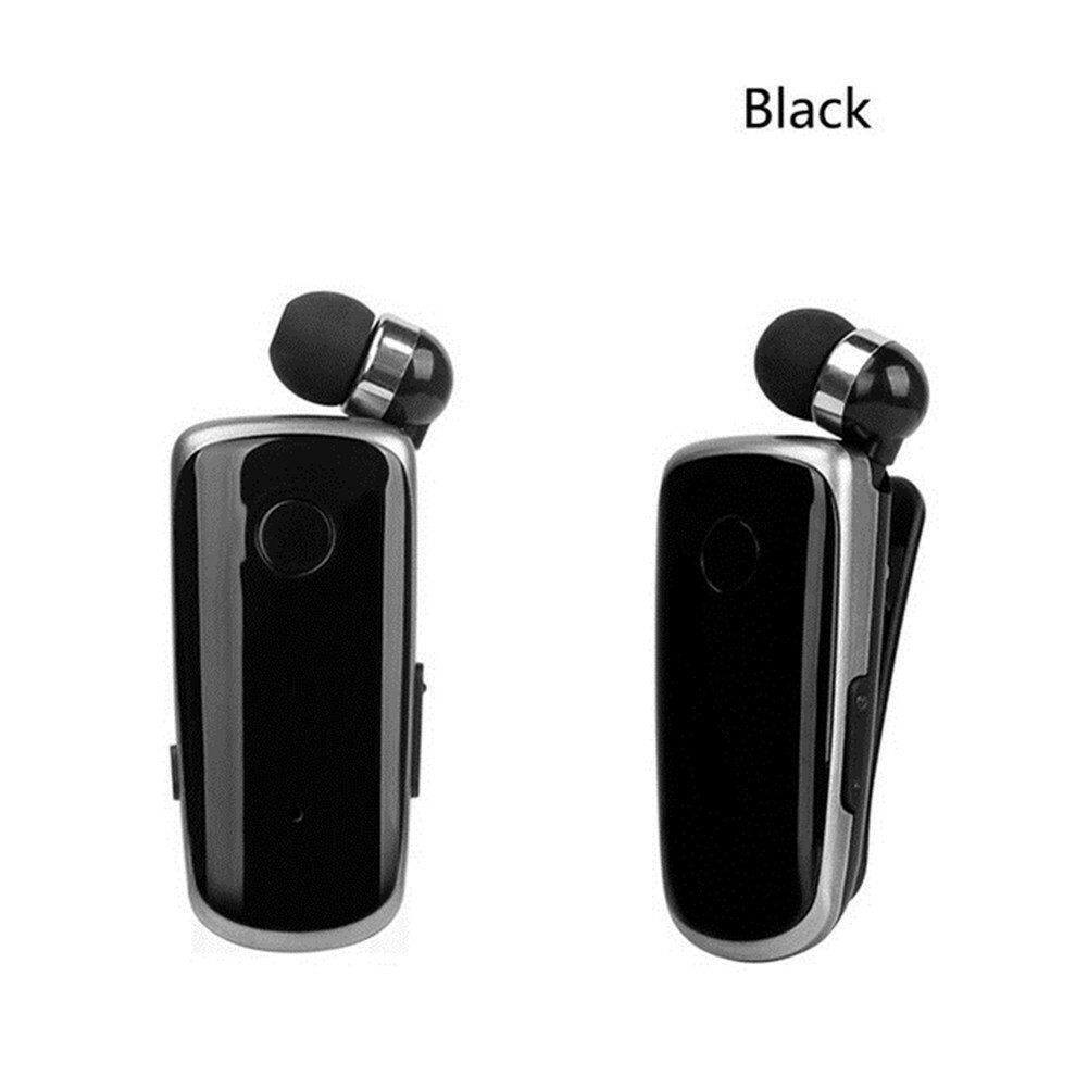 Bluetooth Earphone Retractable Cable Music Earbud Hands-free Wireless Headset