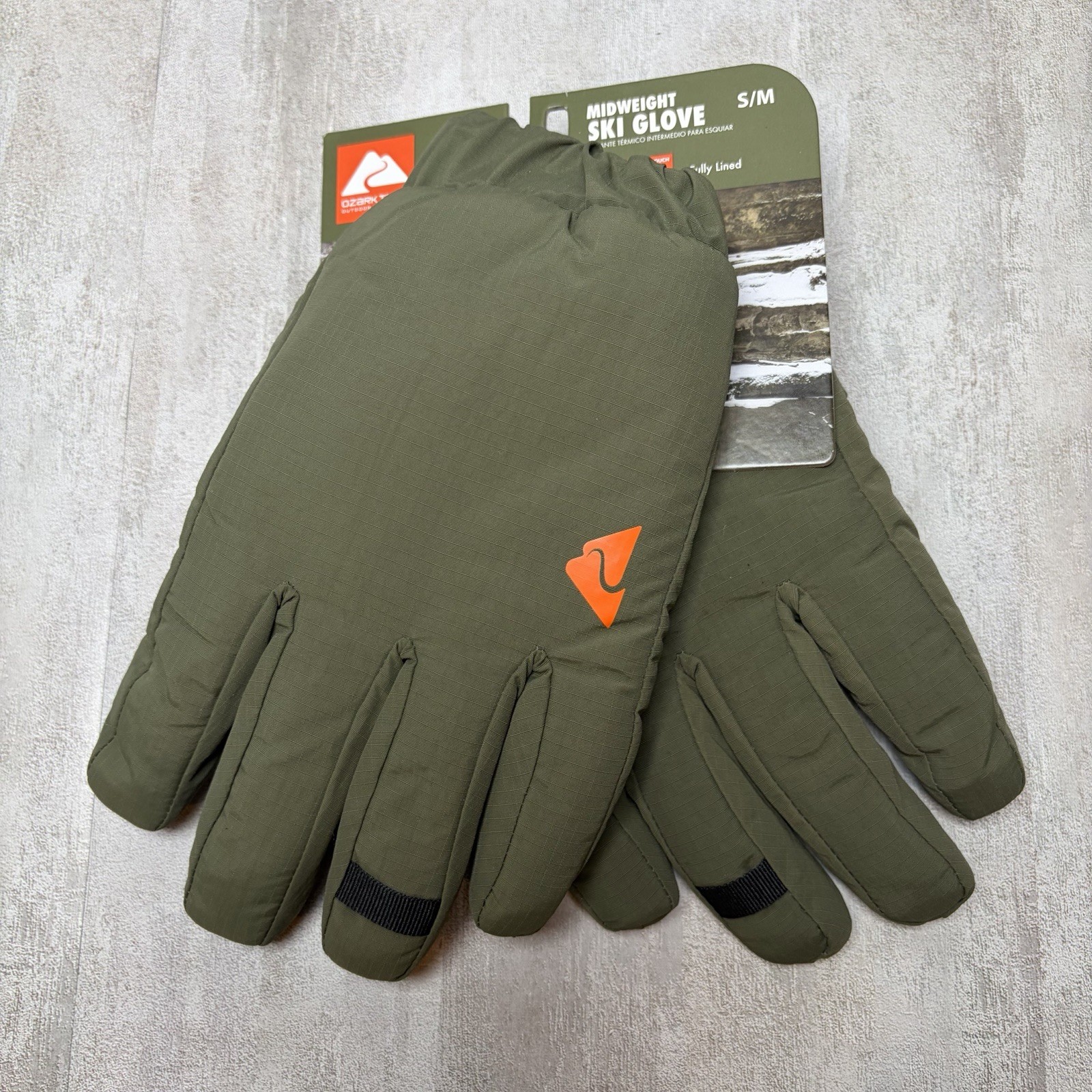 Ozark Trail Midweight Ski Gloves S/M Waterproof Tech Touch NWT
