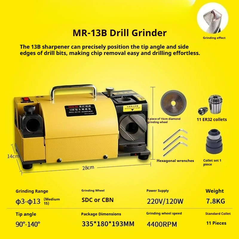 Drill Bit Sharpening Tool for Grinders - Twist Drill Sharpening - High Precision