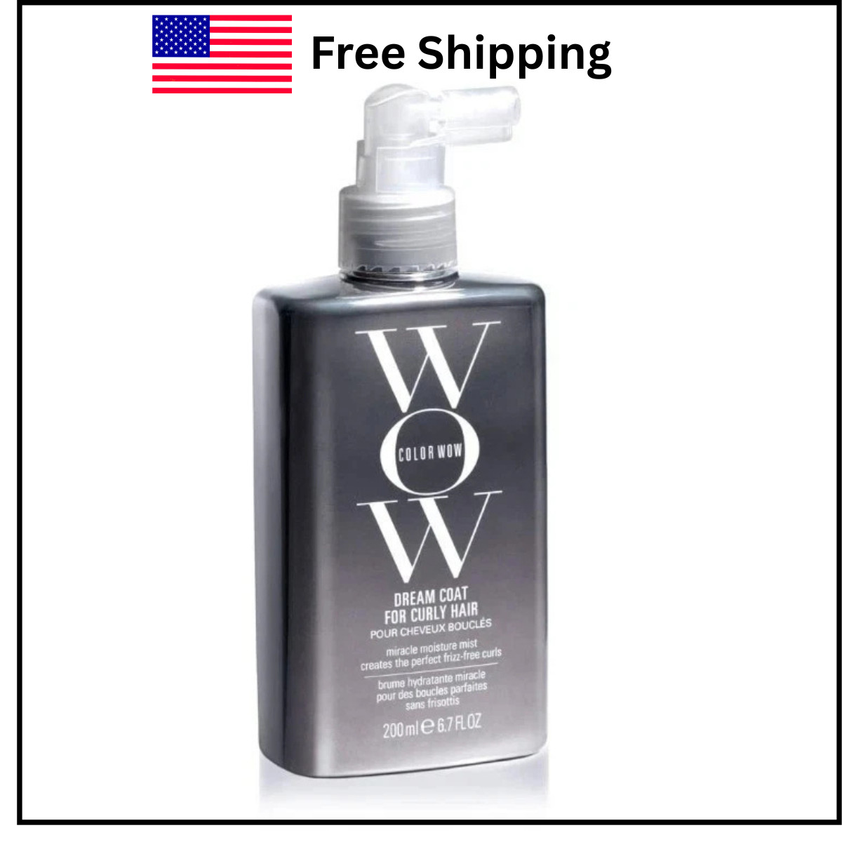 COLOR WOW Dream Coat for Curly Hair - Frizz-Free Curls, 200ml / 6.7 fl oz