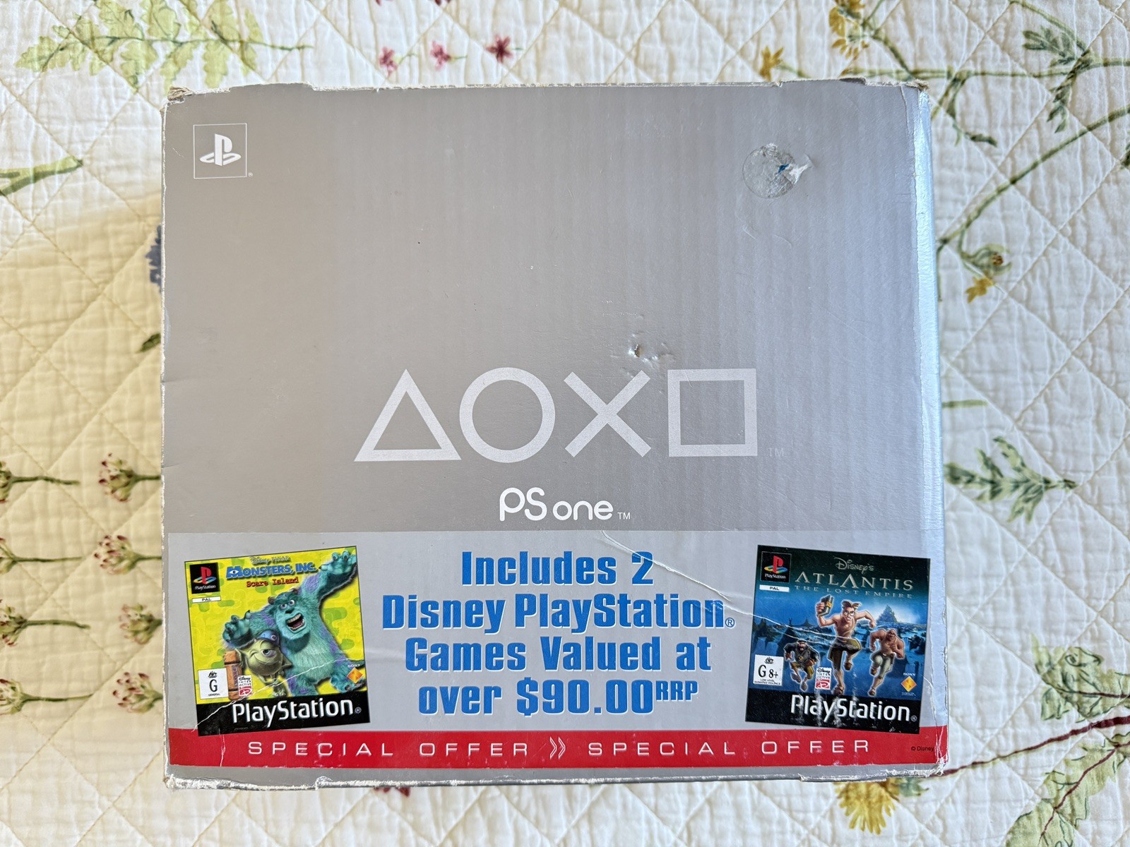 Sony PlayStation 1 PS1 PS One Slim Console Boxed SCPH-102A + Controller & Cables