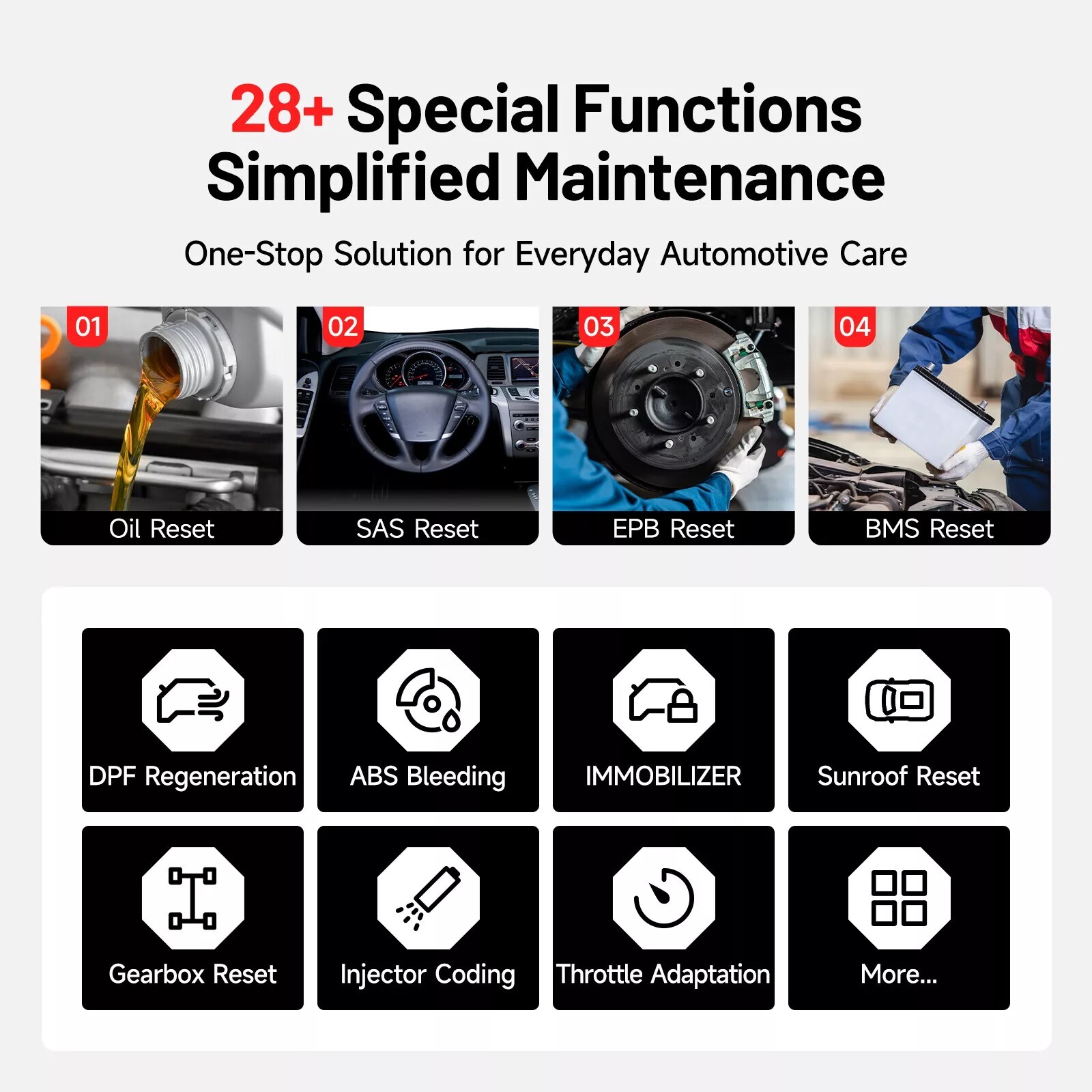 TOPDON AD800BT 2 OBD2 Scanner Tool Full System Diagnostic Tool ENG ABS SRS TPMS