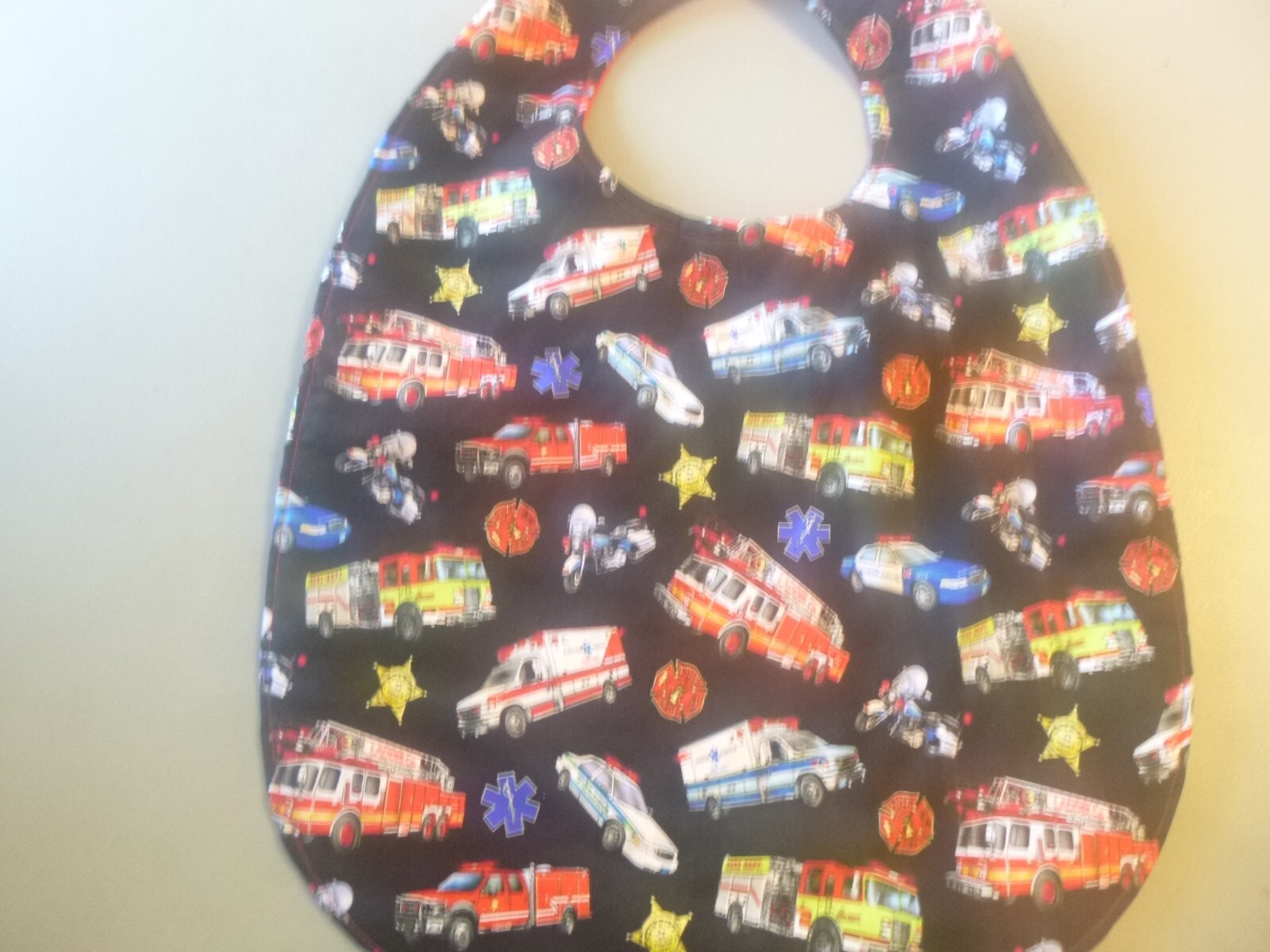 Adult Bib/Clothing Protector double thickness with Quilted Diamond Backing