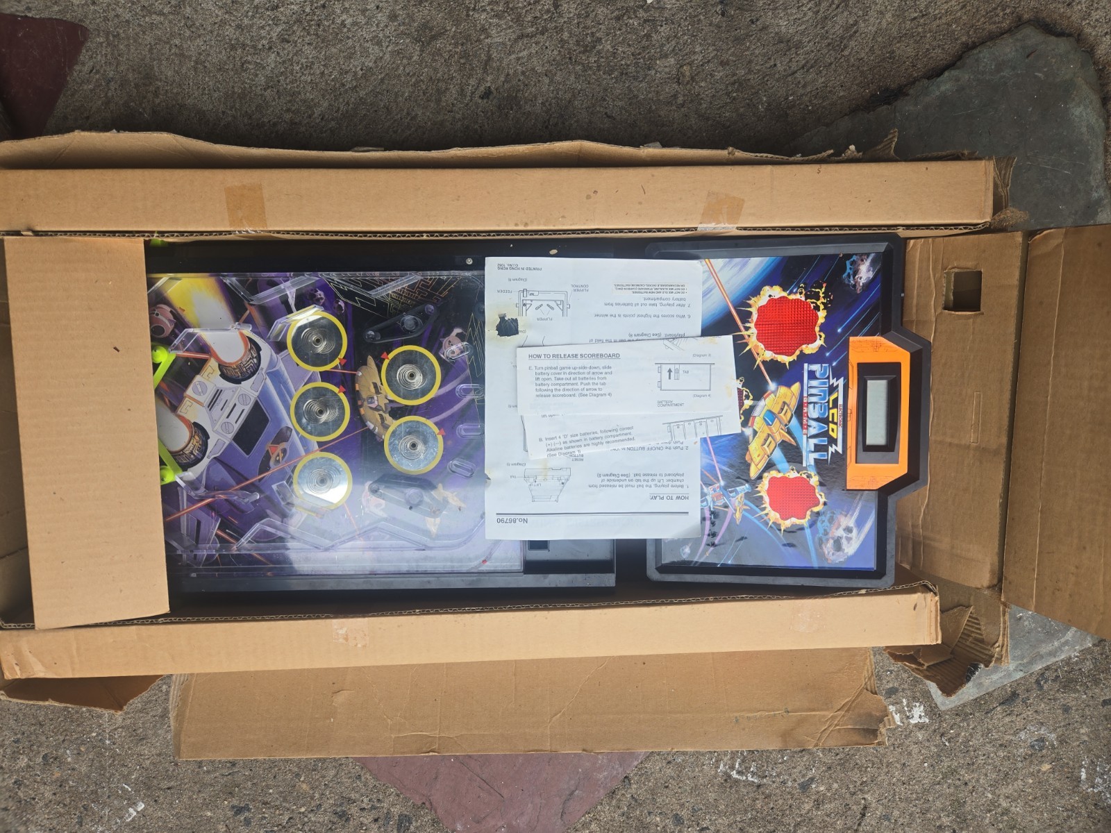 1990 Electronic Pinball Game Star Fighter No. 8675