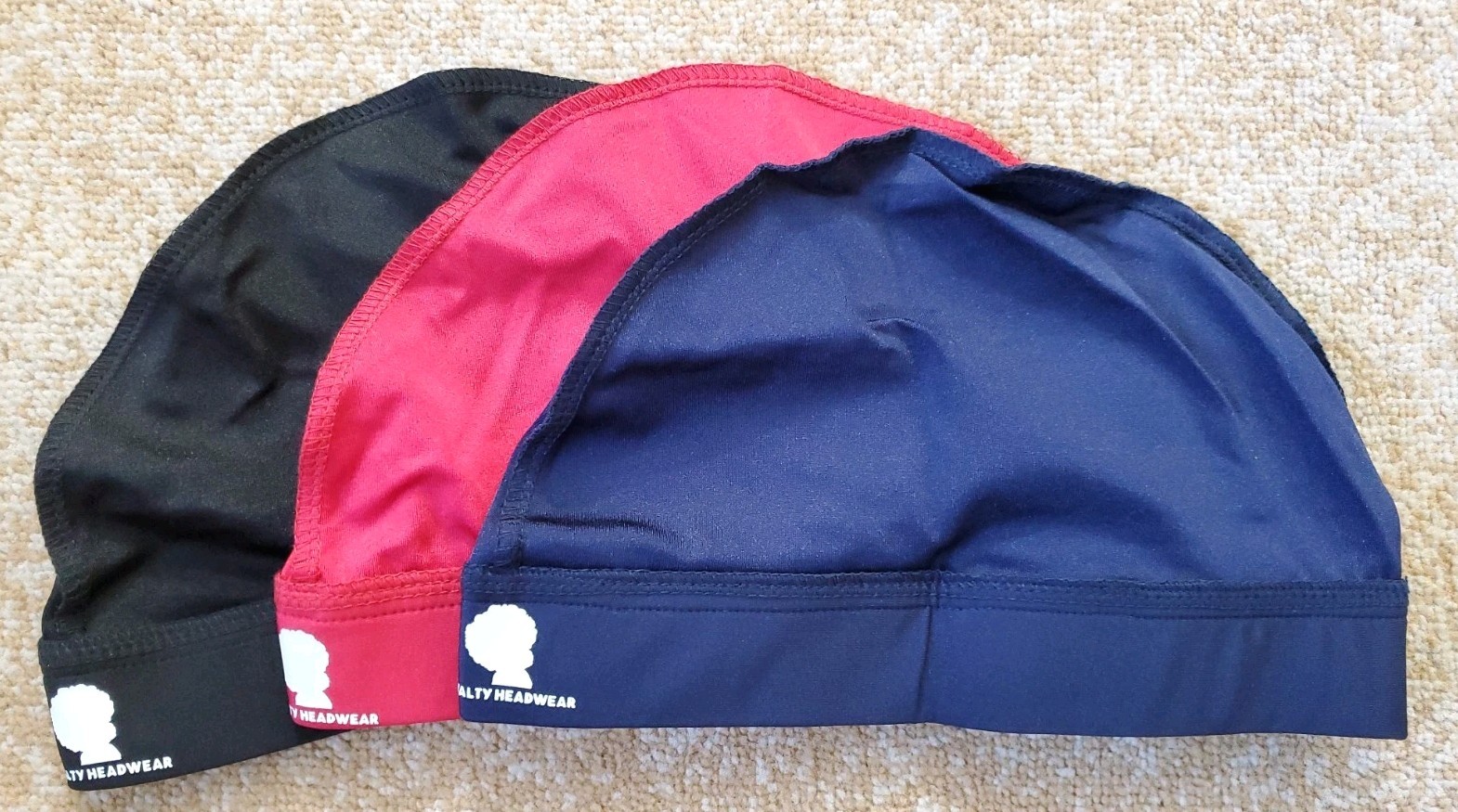 3 Premium Wave Cap, The Best Wave Cap for 360, 540, and 720 Waves Black Blue Red