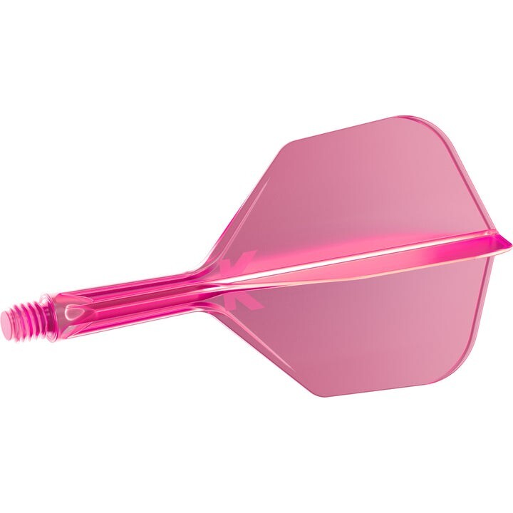 SHORT  NEON PINK  NO6 TARGET K-FLEX 1 PIECE SHAFT AND FLIGHT