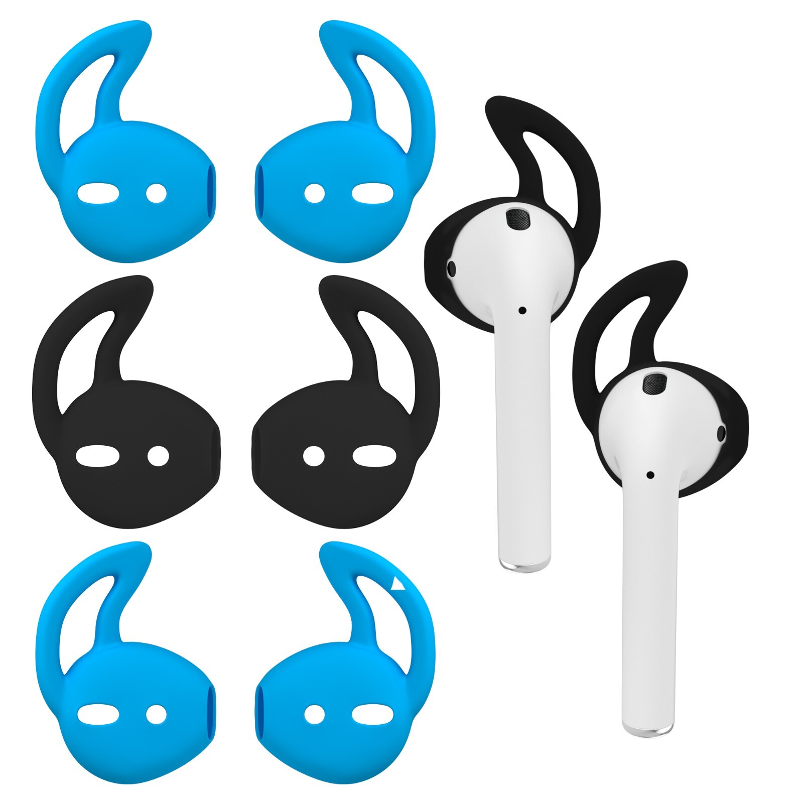 3 Pairs Ear Hooks Cover Soft Silicone Ear Tips for Headphones Air Pods Ear Pods