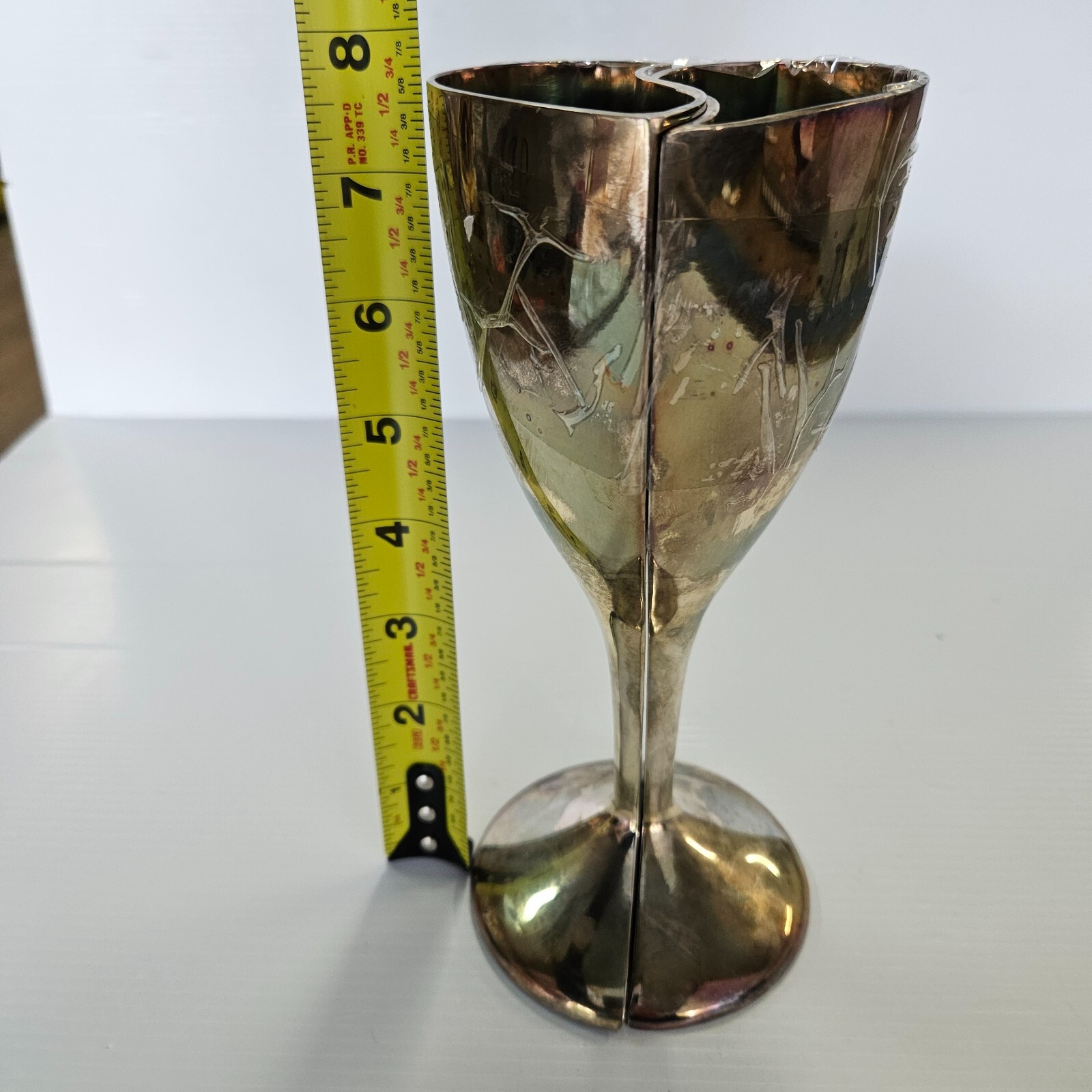 Lenox Silver Plated Toasting Wedding Collection Goblets / Cup