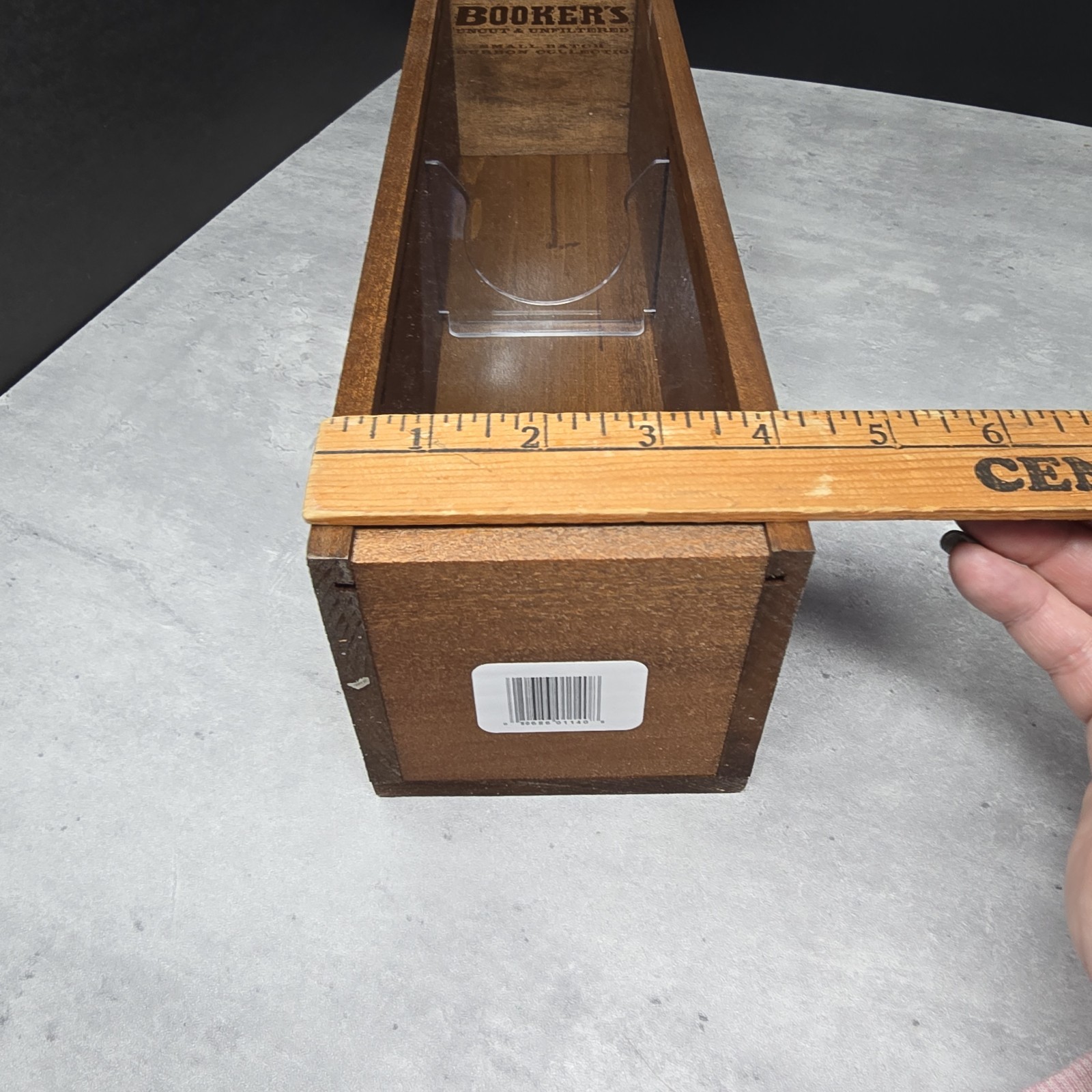 Booker's Small Batch Bourbon Collection Sliding Window *Empty* Wooden Box