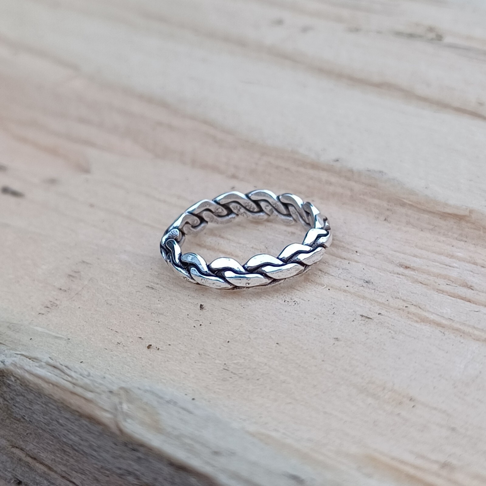 Adjustable Sterling Silver Contemporary Weave Toe Ring