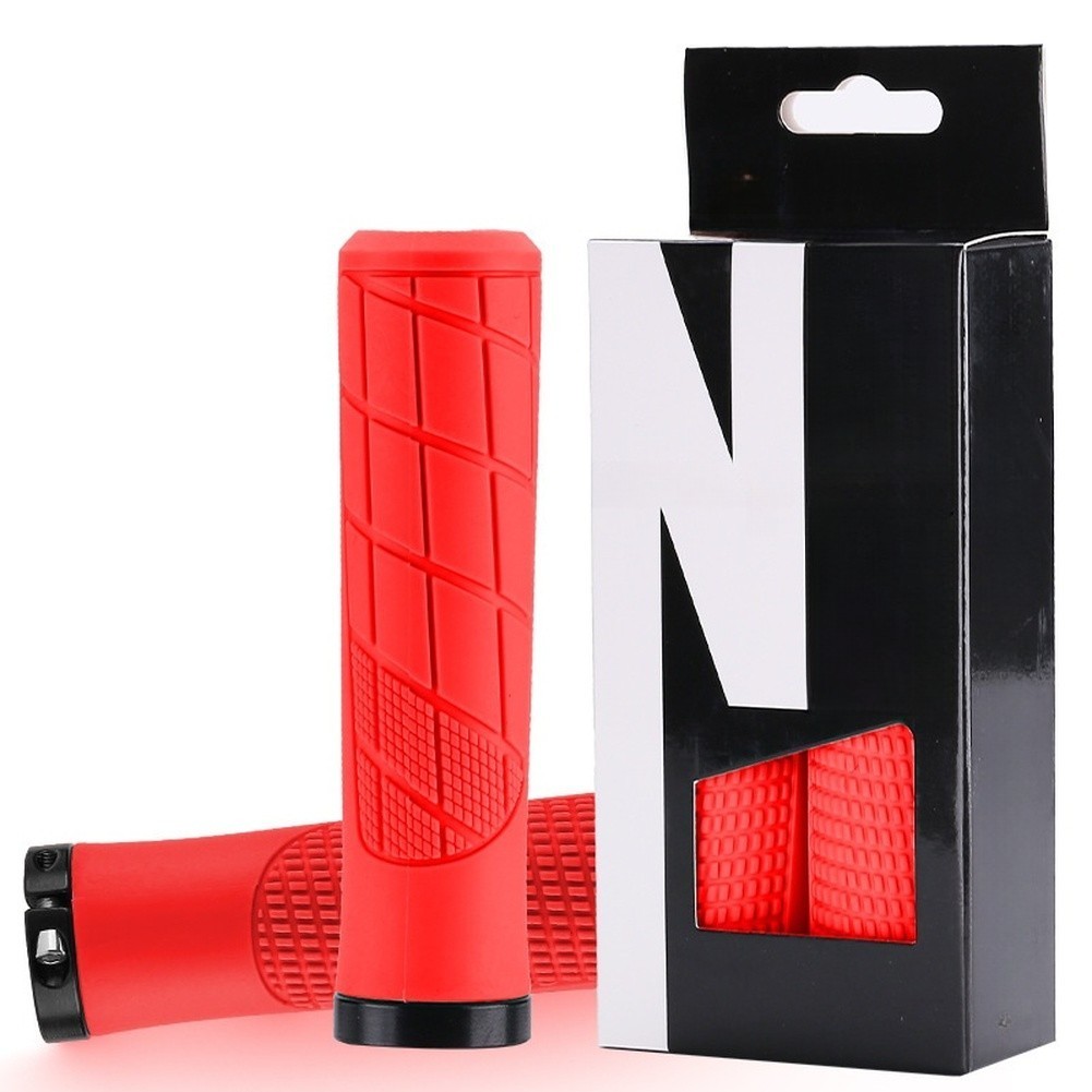 for Mountain Bike Grips Aluminum Alloy Single Side Lock Anti Slip Shock