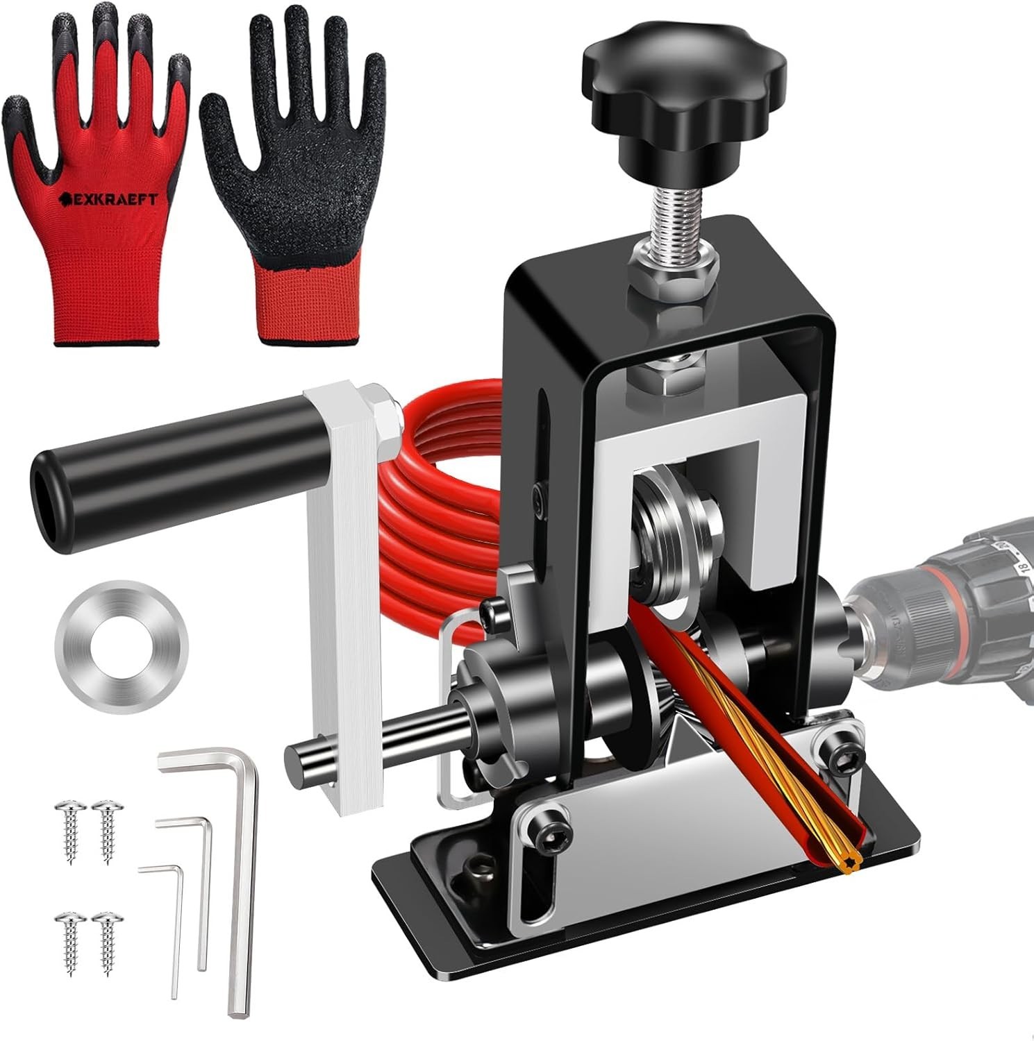 Manual Wire Stripping Machine Gauge Wire 0.06-1'' Scrapping Copper Wire Stripper