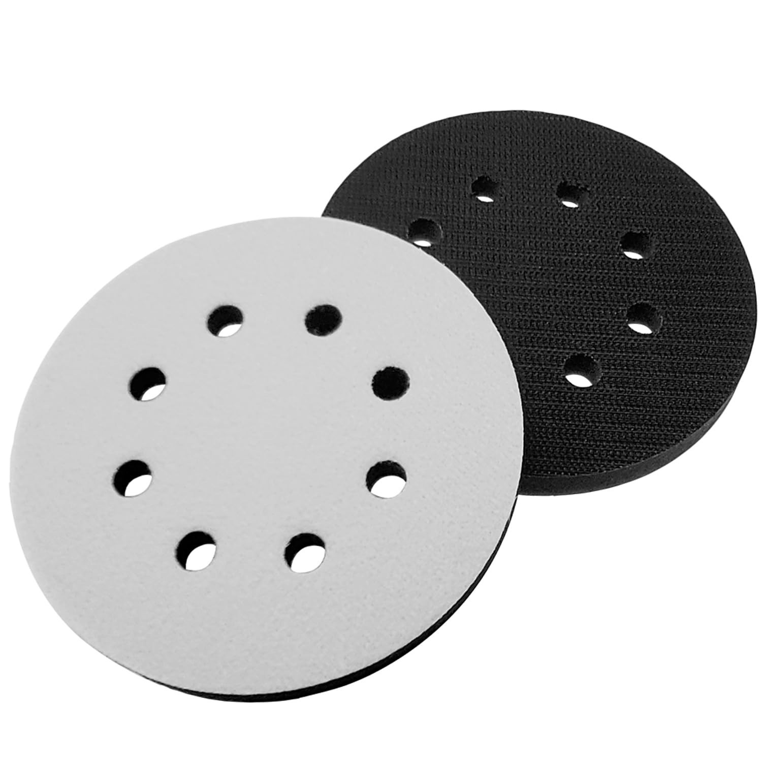 Sander Foam Pad Set 2PCS 5in 8 Hole Hook Loop Buffer Interface Polishing Tool US