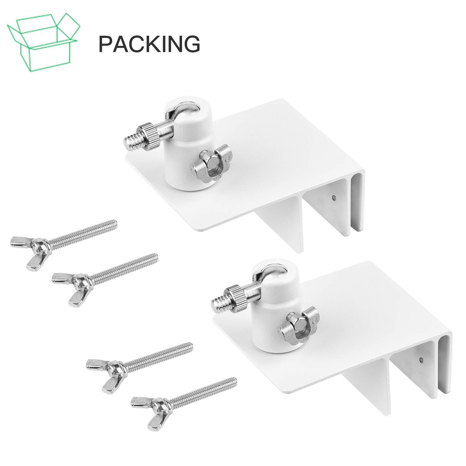 2Pack Gutter Mount Compatible with Arlo Essential Solar Panel, Arlo Pro 5S/Pro 4