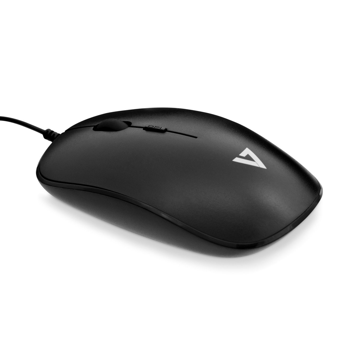 V7 USB 4-Button Black Wired Optical Mouse with adjustable dpi - MU200