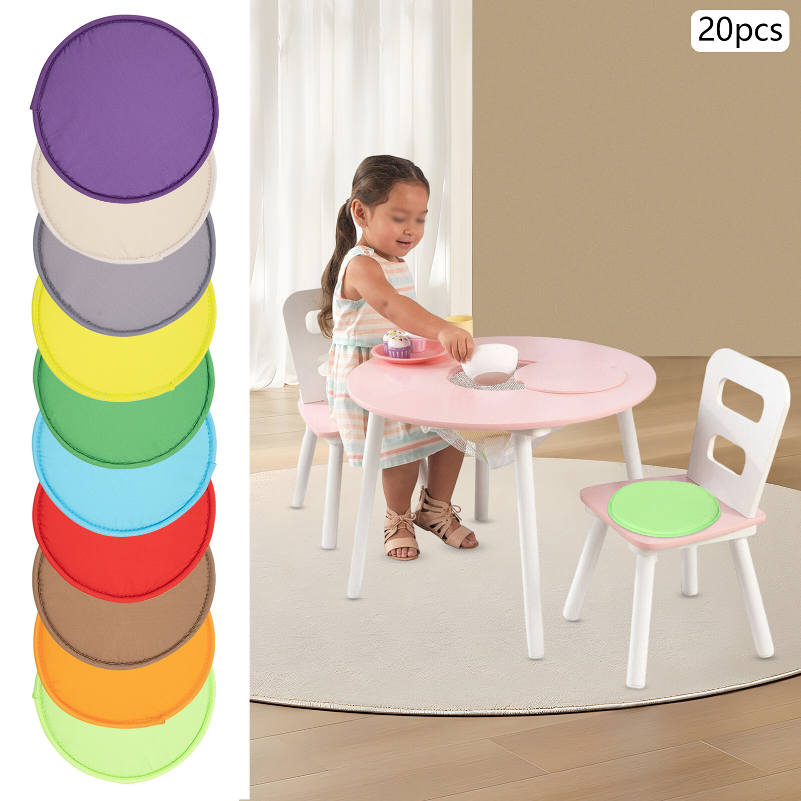 Floor Cushion Pillow Circle Floor Pillow Seating Sponge Cushion