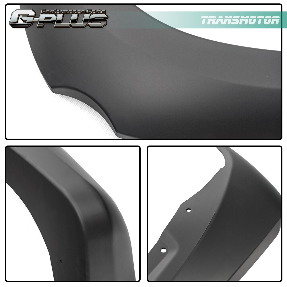 Fit For 05-11 Dodge Dakota Matte Black Fender Flares Front Rear Set