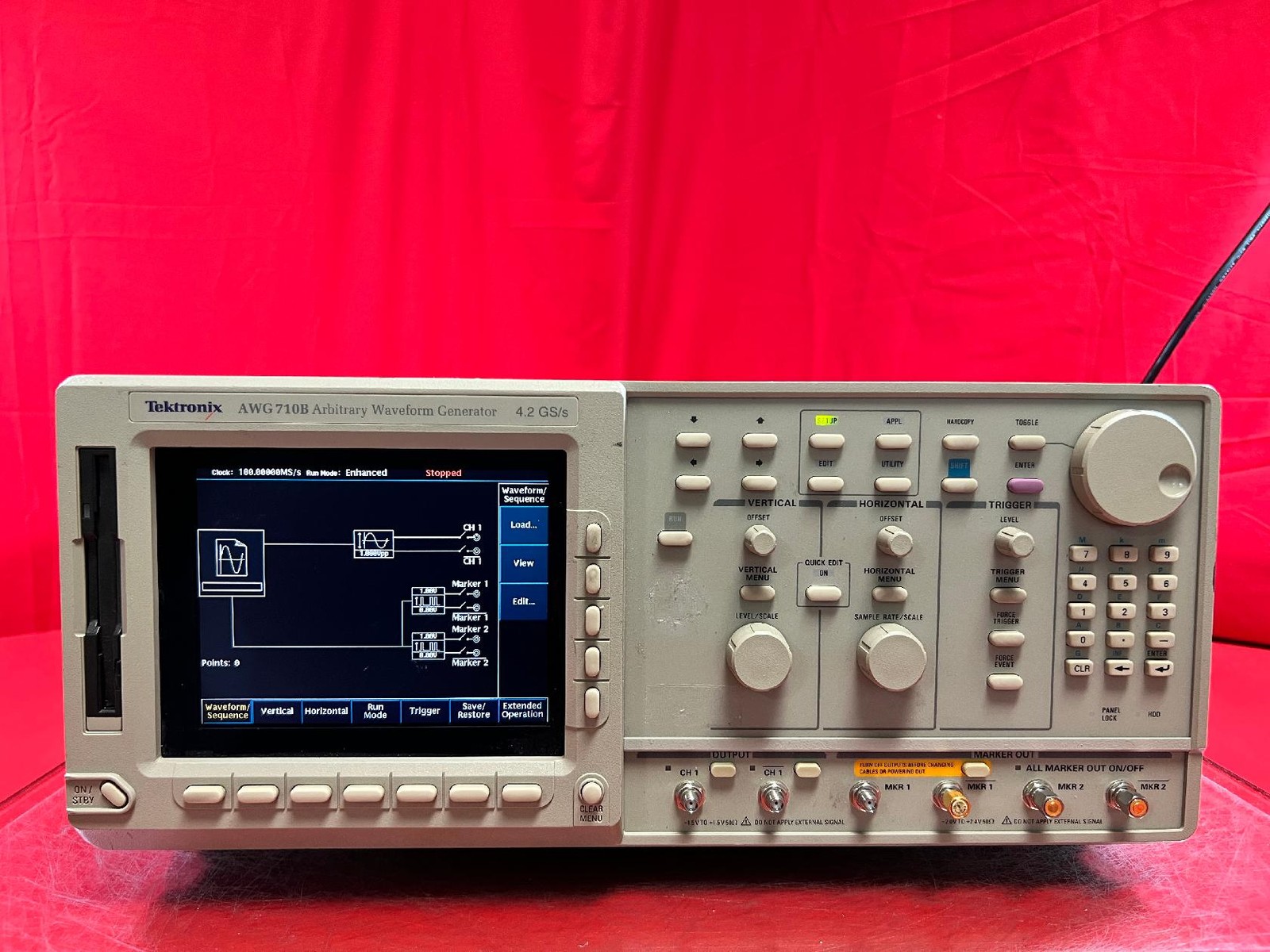 Tektronix AWG710B Opt. 01, 02, Arbitrary Waveform Generator, J30455