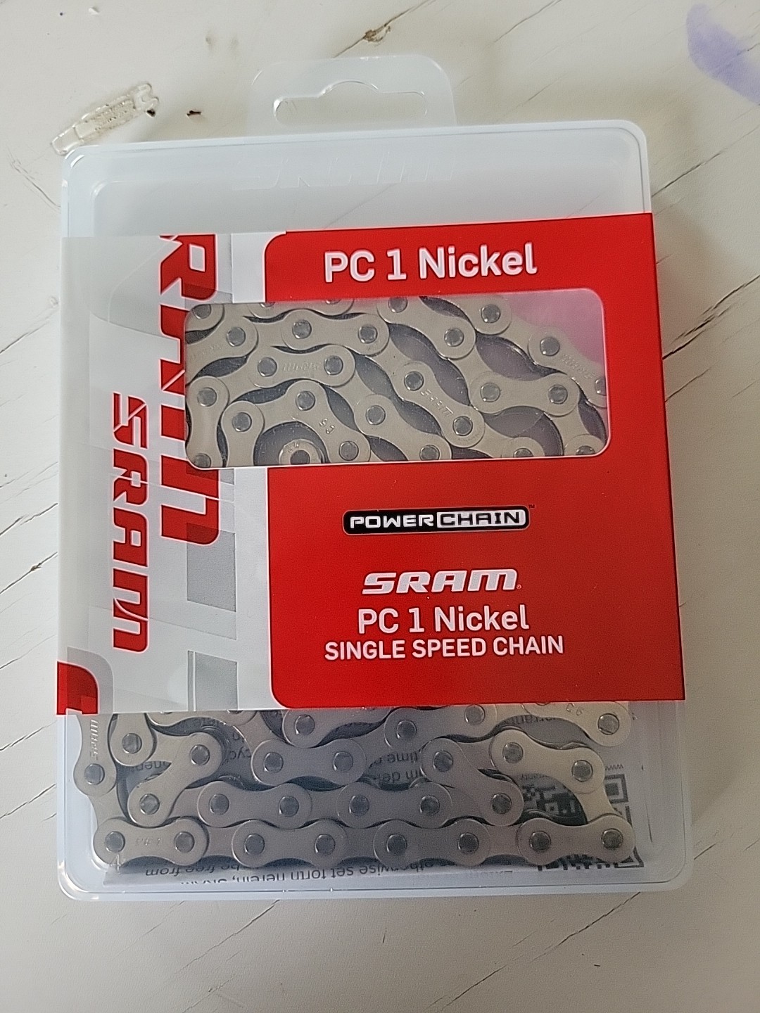 SRAM PC-1 1/2" x 1/8" Chain Silver 114 Links Single Speed (330 gram)