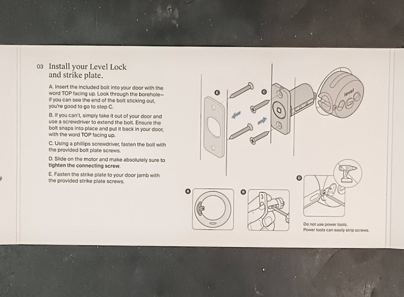 Level Lock Invisible Smart Lock Deadbolt Chrome, Alexa Ring Apple Compatible OBO