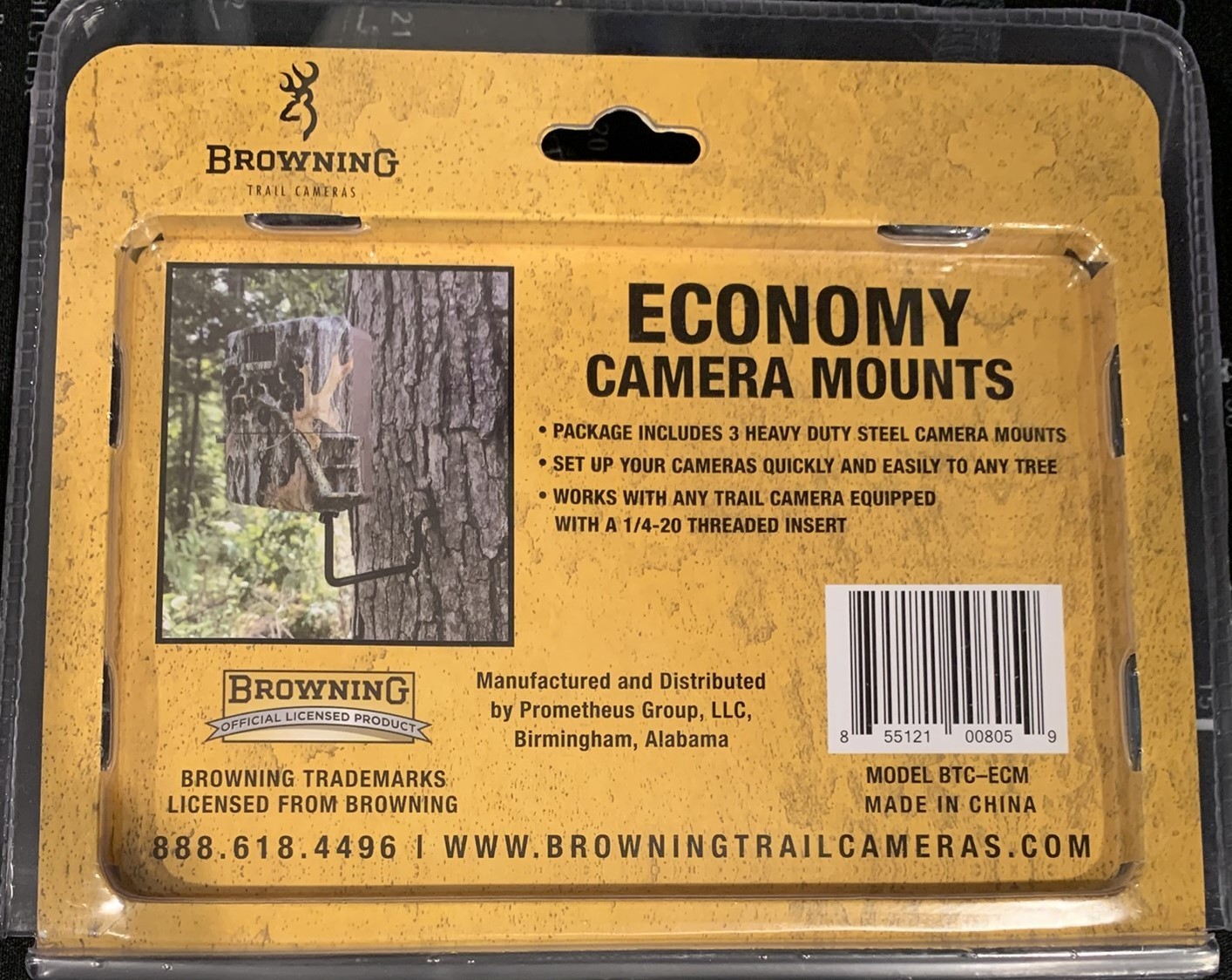 Browning BTC-ECM Economy Trail Camera Tree Mount (3-Pack)