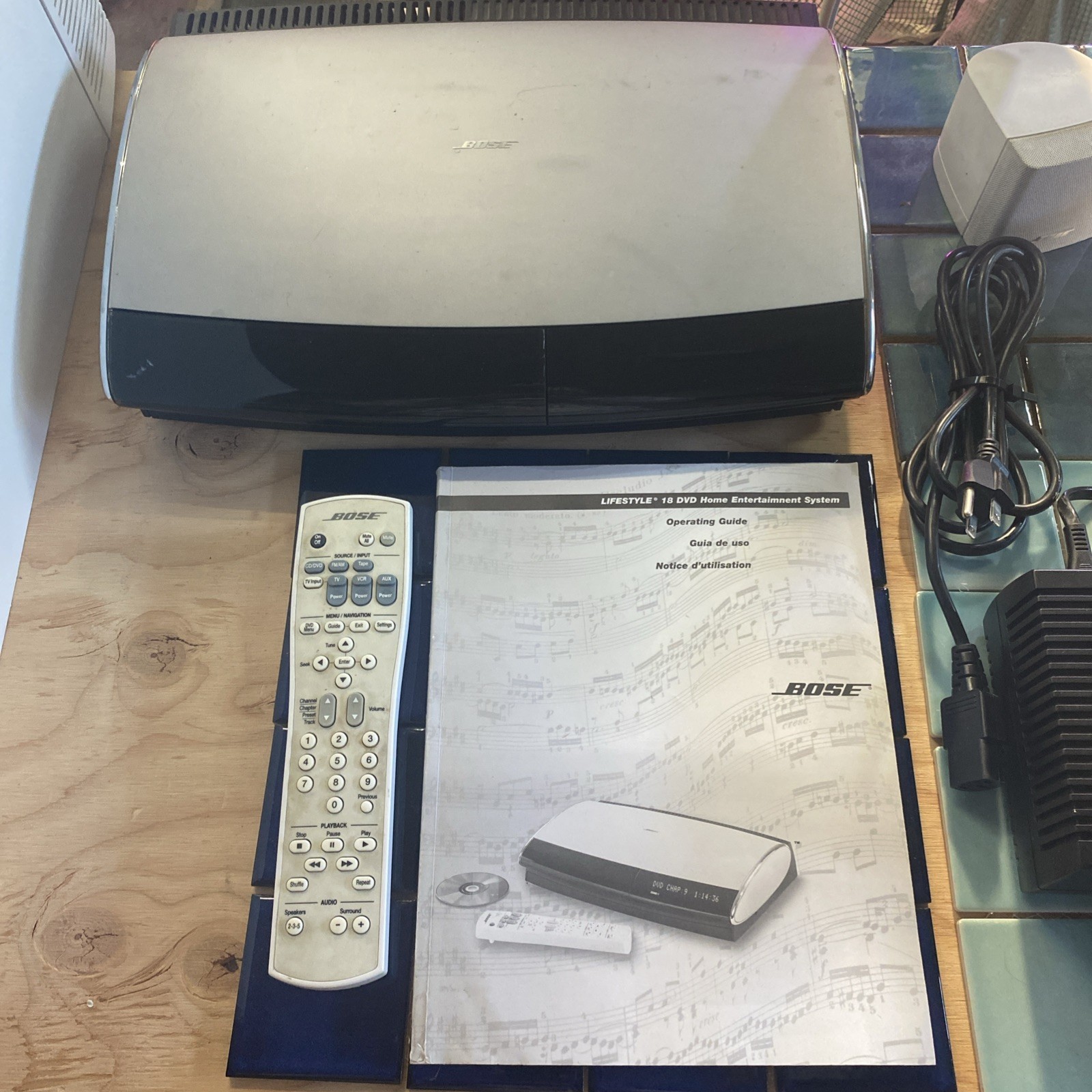 BOSE Home Theater System Lifestyle PS18 III Speaker Stands Surround Sound Tested