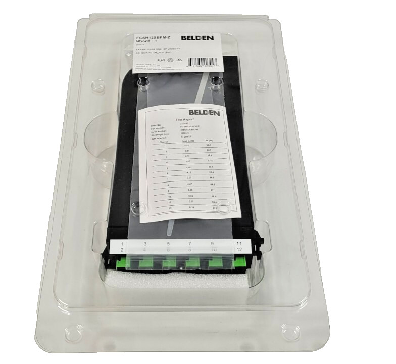 BELDEN FX UHD CASSETTE OS2 12P w/ 250 PT FCSH12SBFM-Z NEW