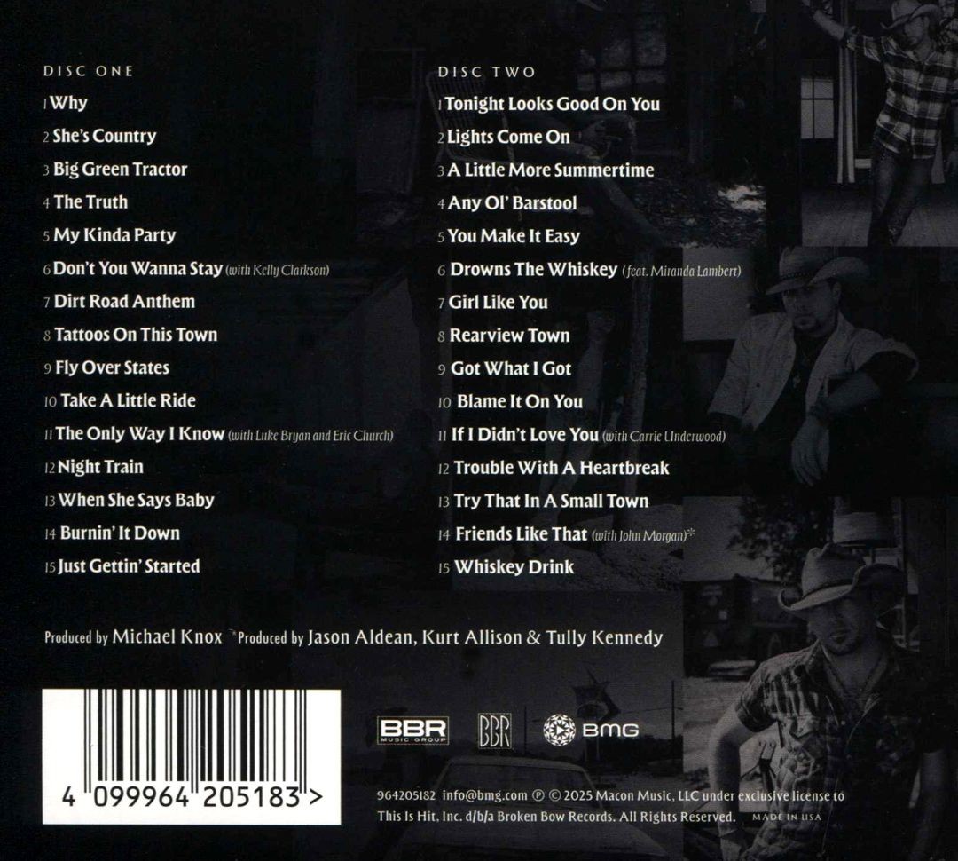 JASON ALDEAN 30 NUMBER ONE HITS NEW CD