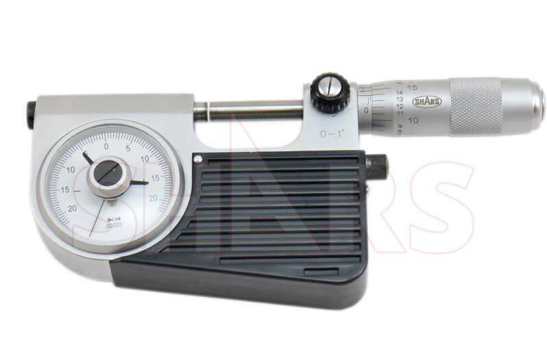 Shars 0 - 1" Mechanical Indicating Micrometer Set .00005" No Go Gage #}