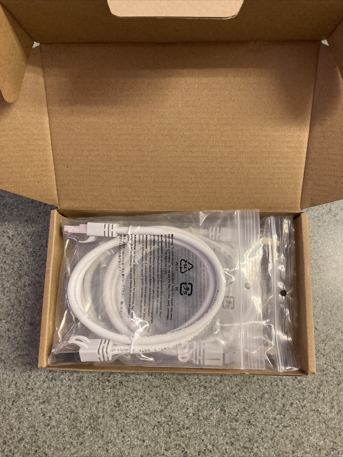 5 Pack Amazon Basics RJ45 Cat 7 High Speed Ethernet Cable 3ft