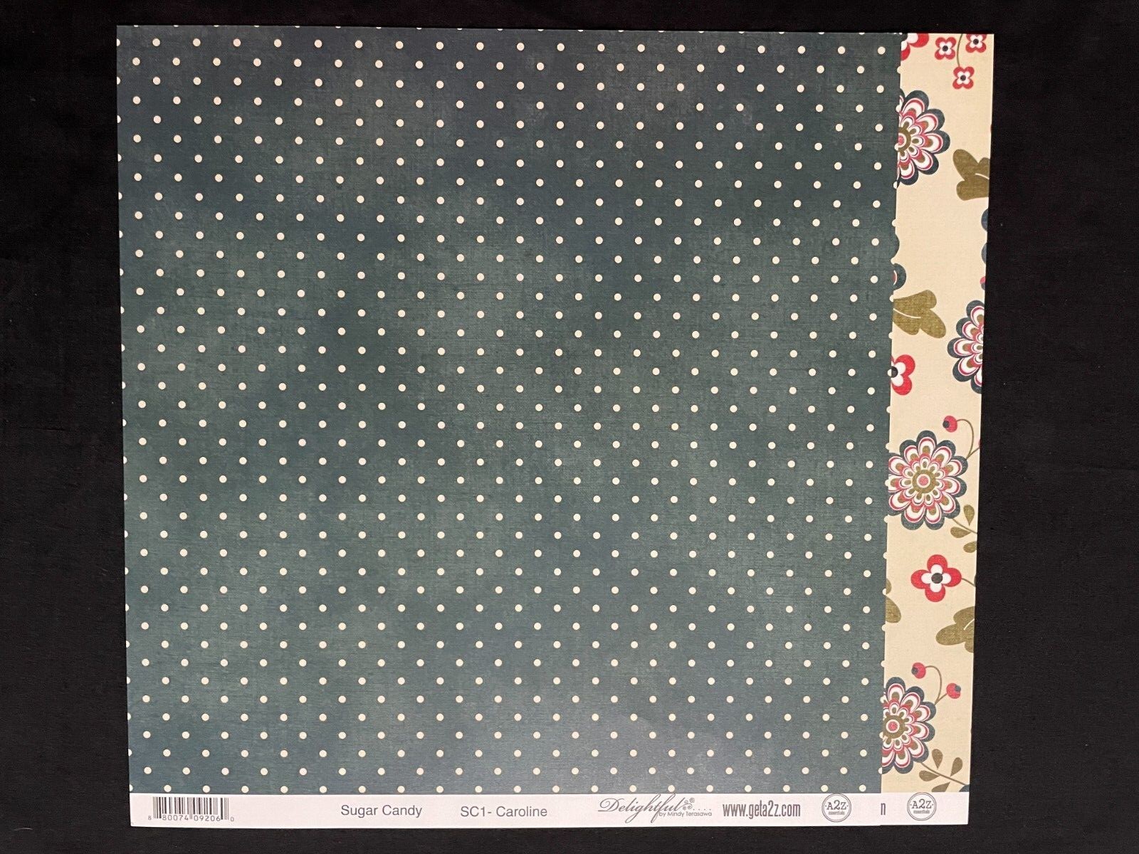 A2Z DELIGHTFUL "SUGAR CANDY" 12X12 DS HEAVY PAPER