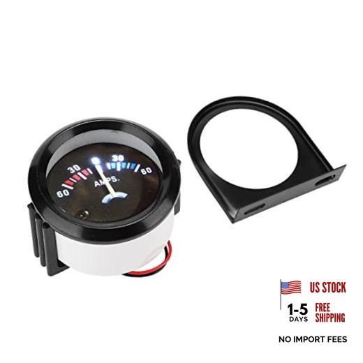 52mm Car Ammeter Voltmeter Gauge 60 0 60A Analog AMP Meter with Backlight, 2