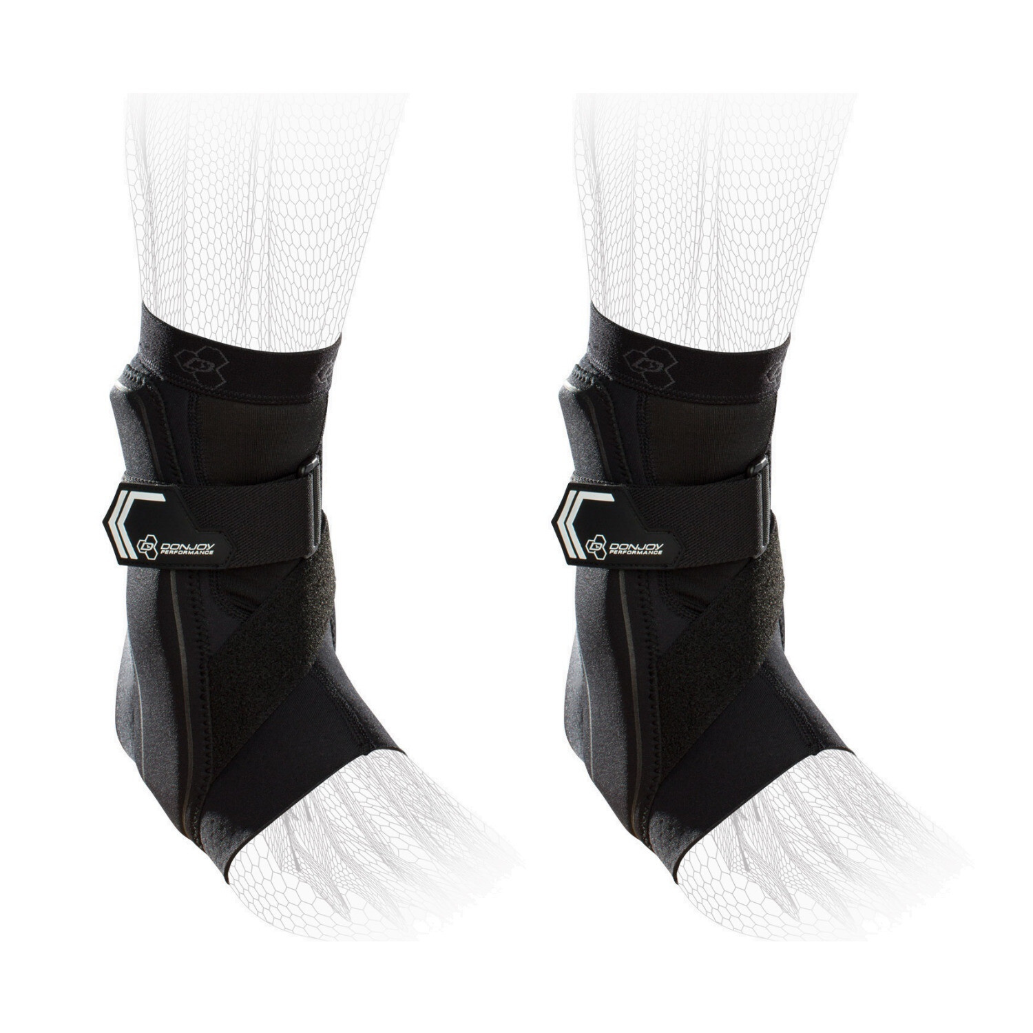 DonJoy Performance Bionic Ankle Brace Pair Black Small Right and Left