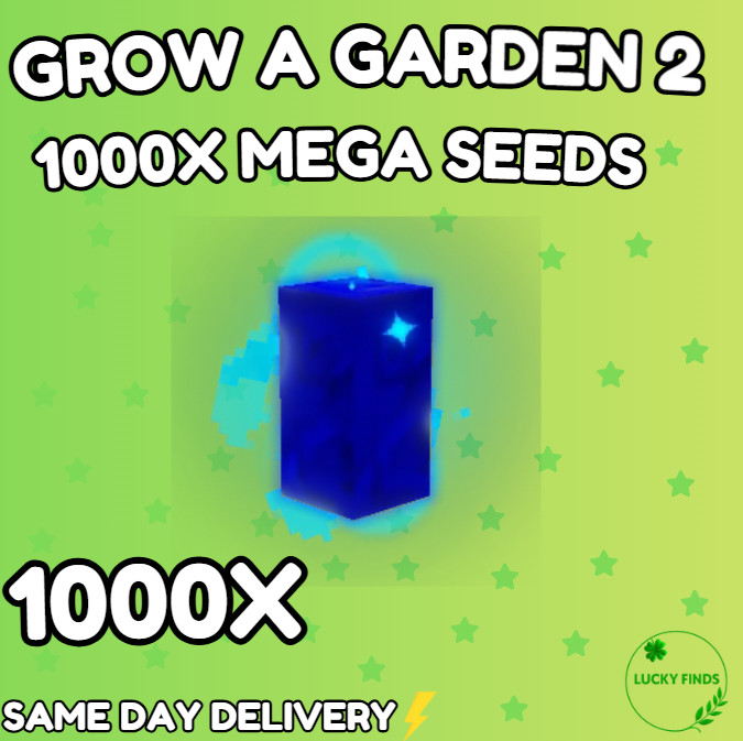 🔥Grow a Garden 2 Roblox✨ 1000X Mega Seeds  | Fast & Easy