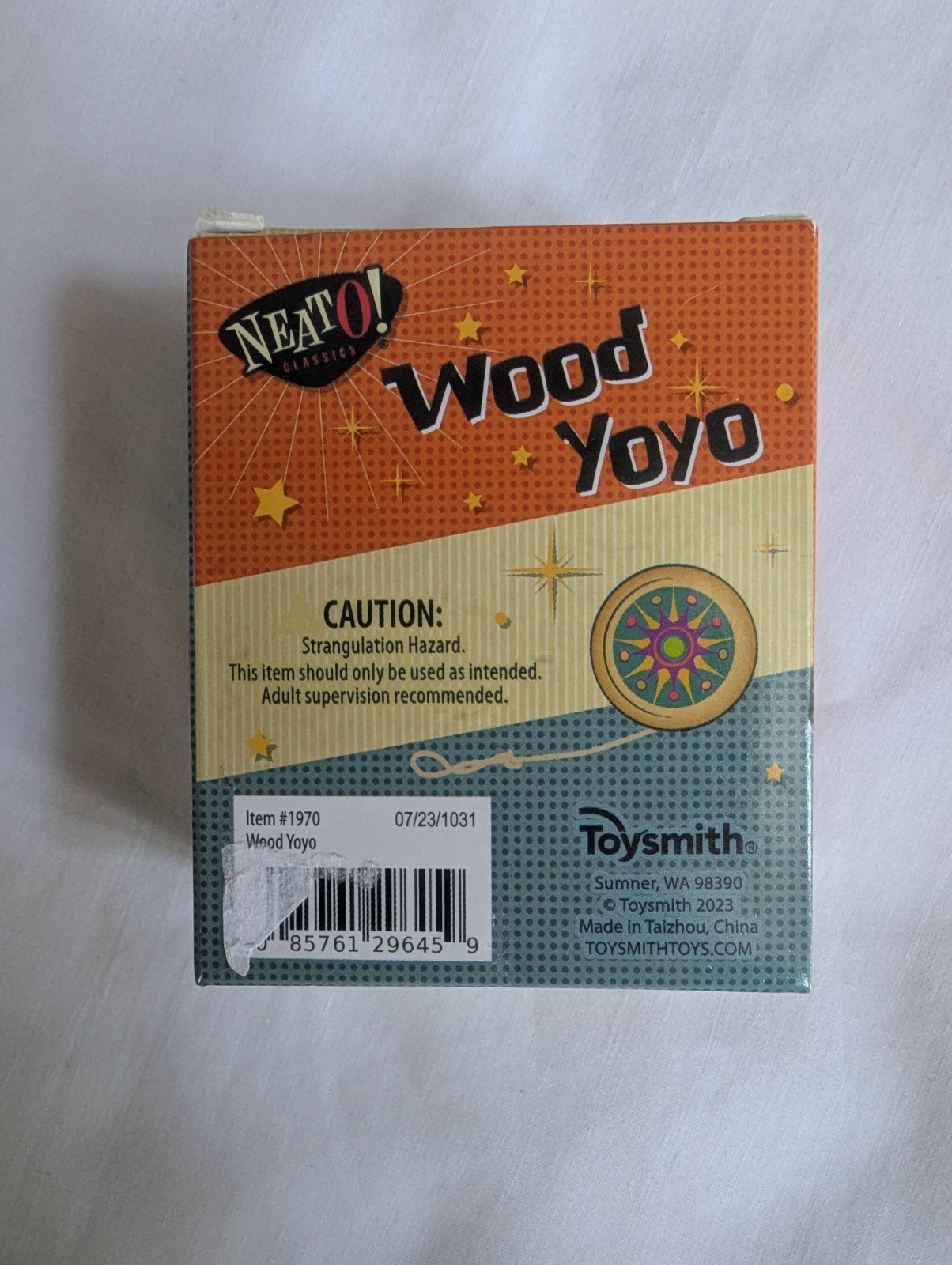 Toysmith NeatO! Classics Wood Yo-Yo NEW